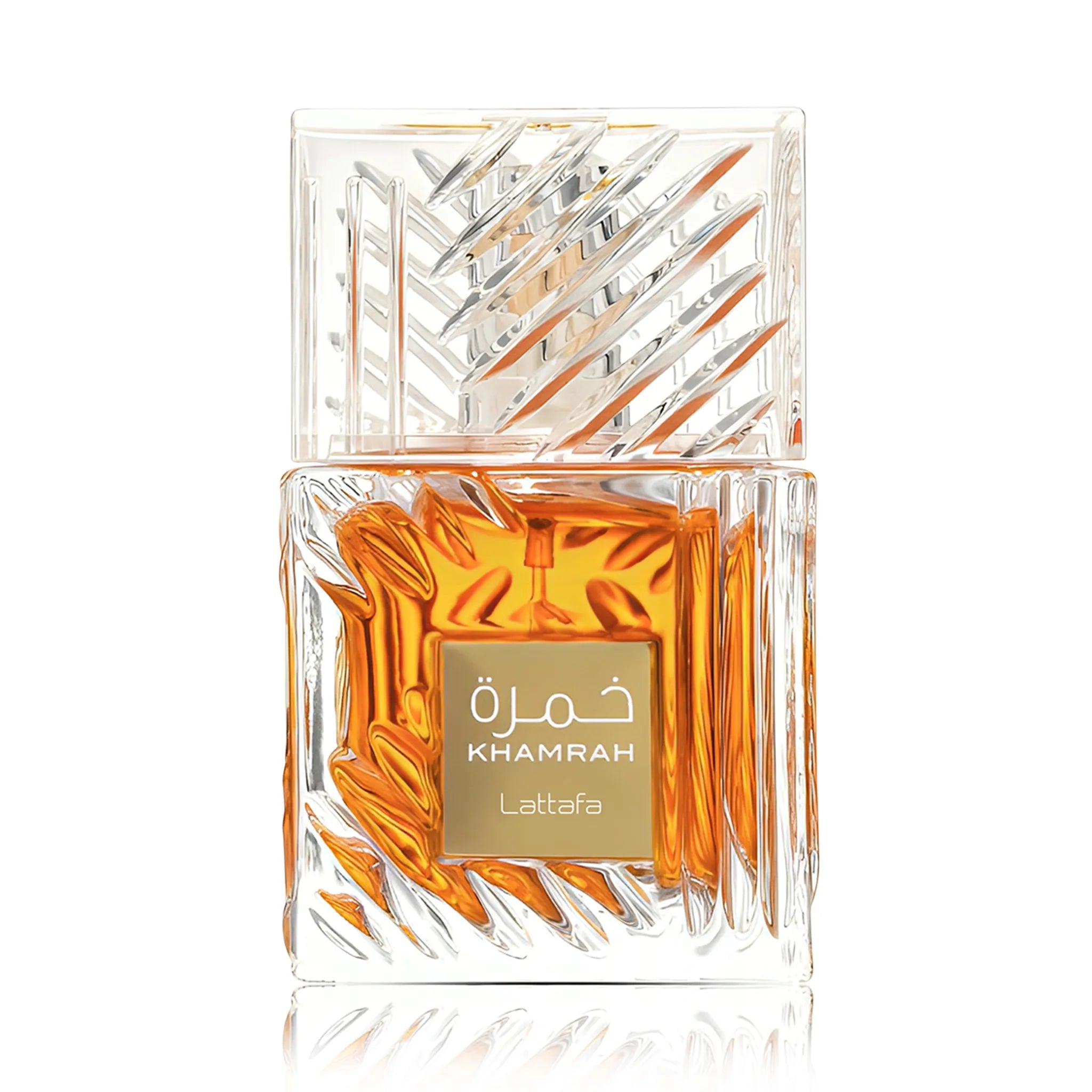 Frasco del Khamrah Lattafa Eau de Parfum Unisex