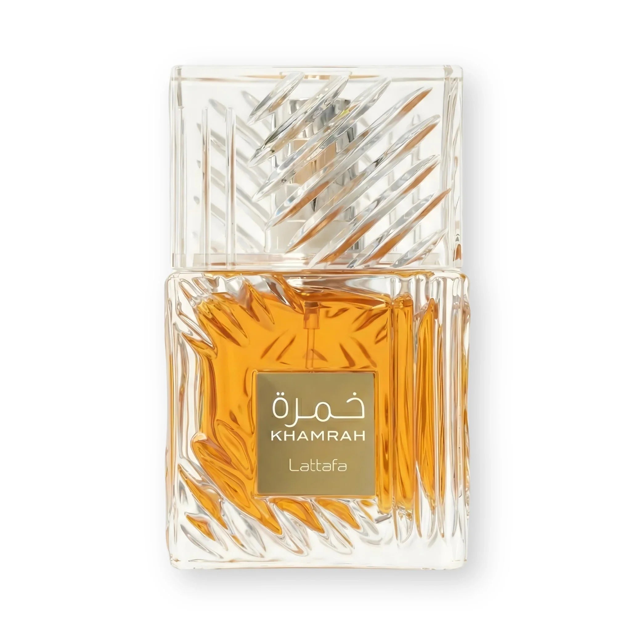 Frasco del Khamrah Lattafa Eau de Parfum Unisex
