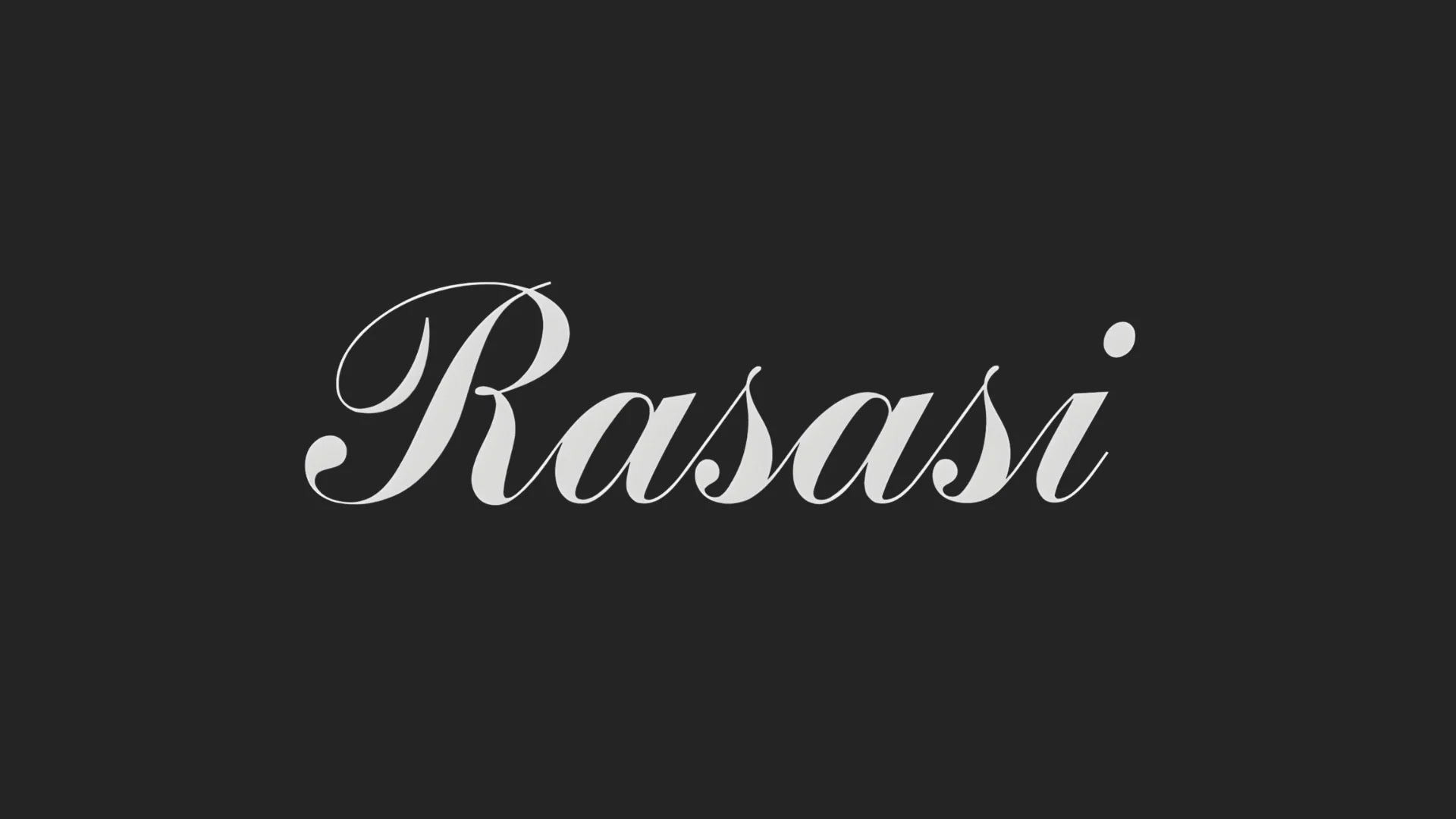 Logo blanco rasasi fondo negro