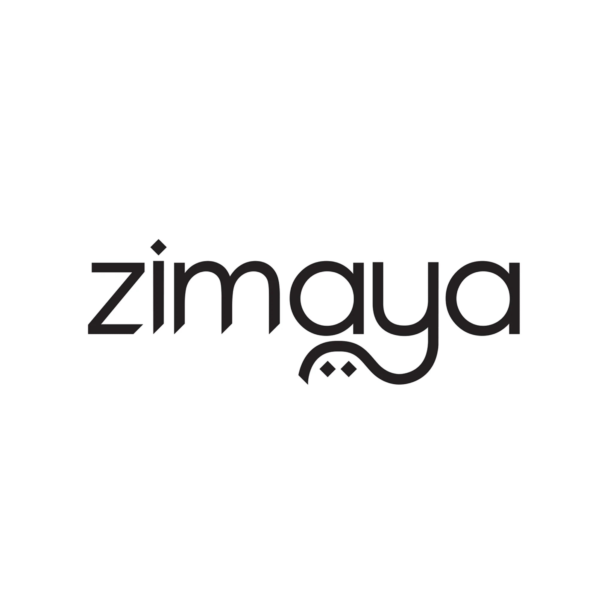 Logo negro de la marca Zimaya