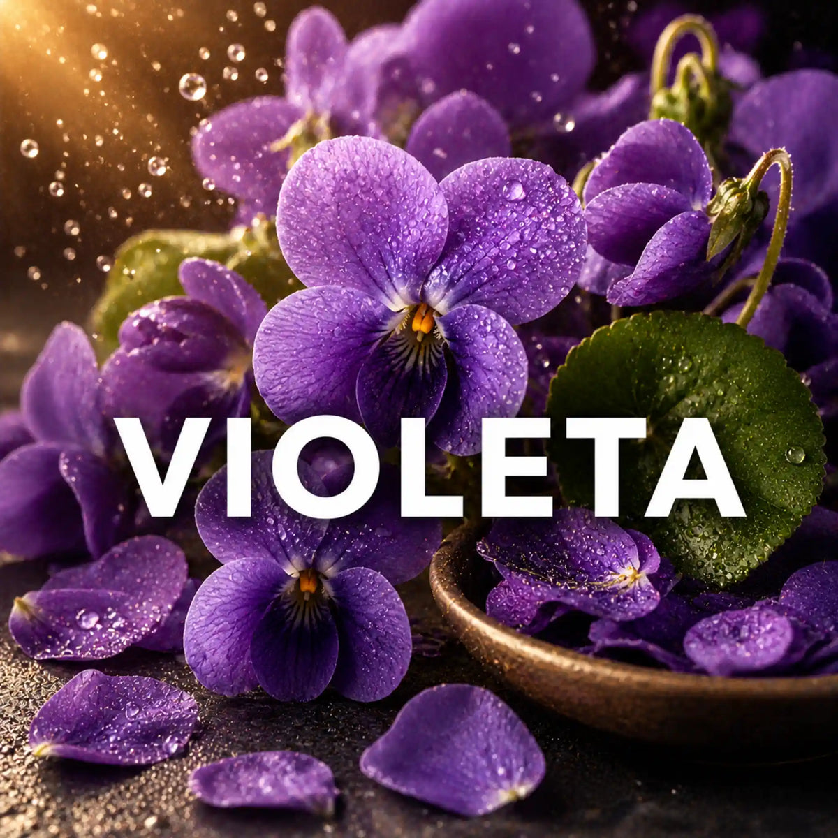 Perfumes árabes con violeta