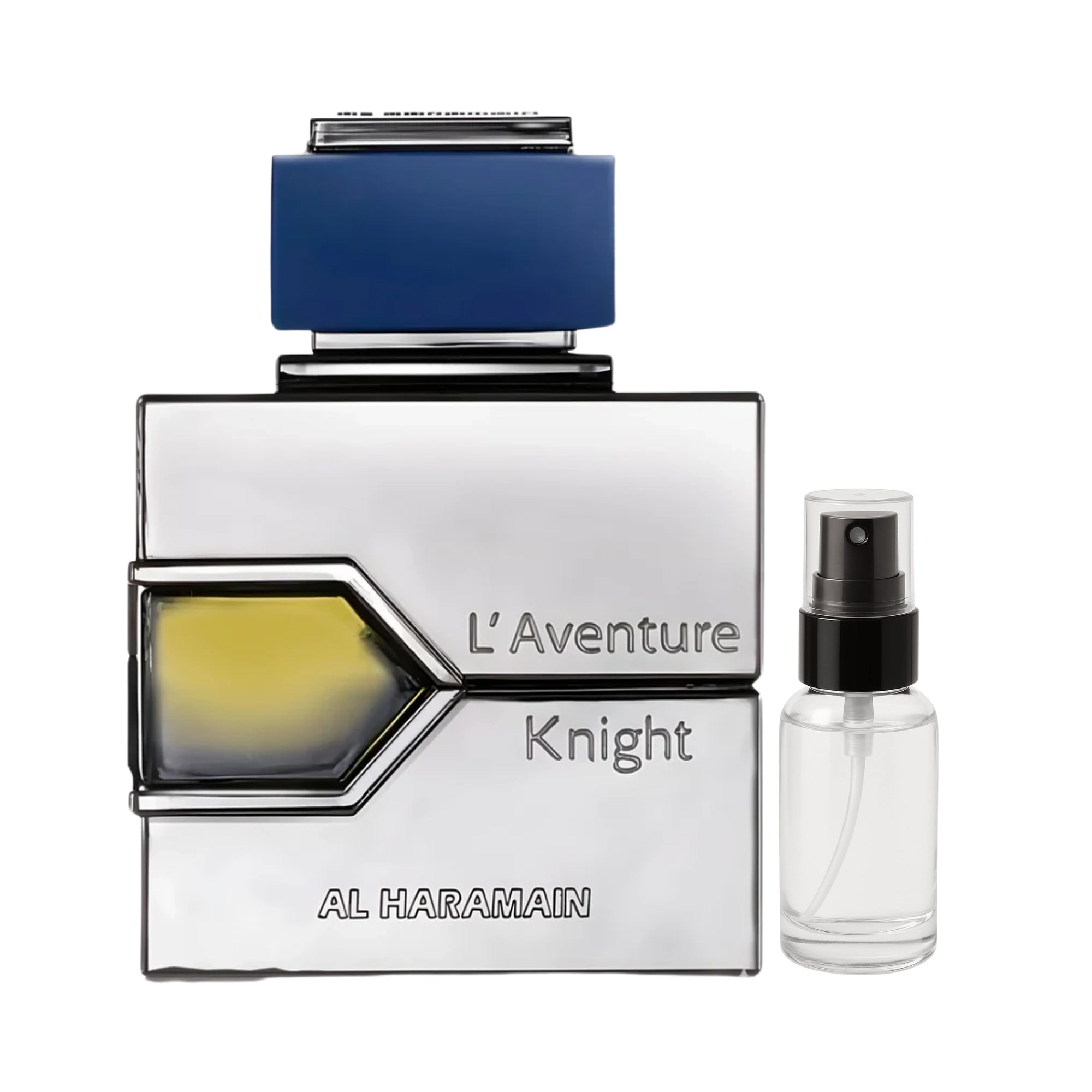 Muestra de L'Aventure Knight Al Haramain Eau de Parfum Para Hombre (3ML)