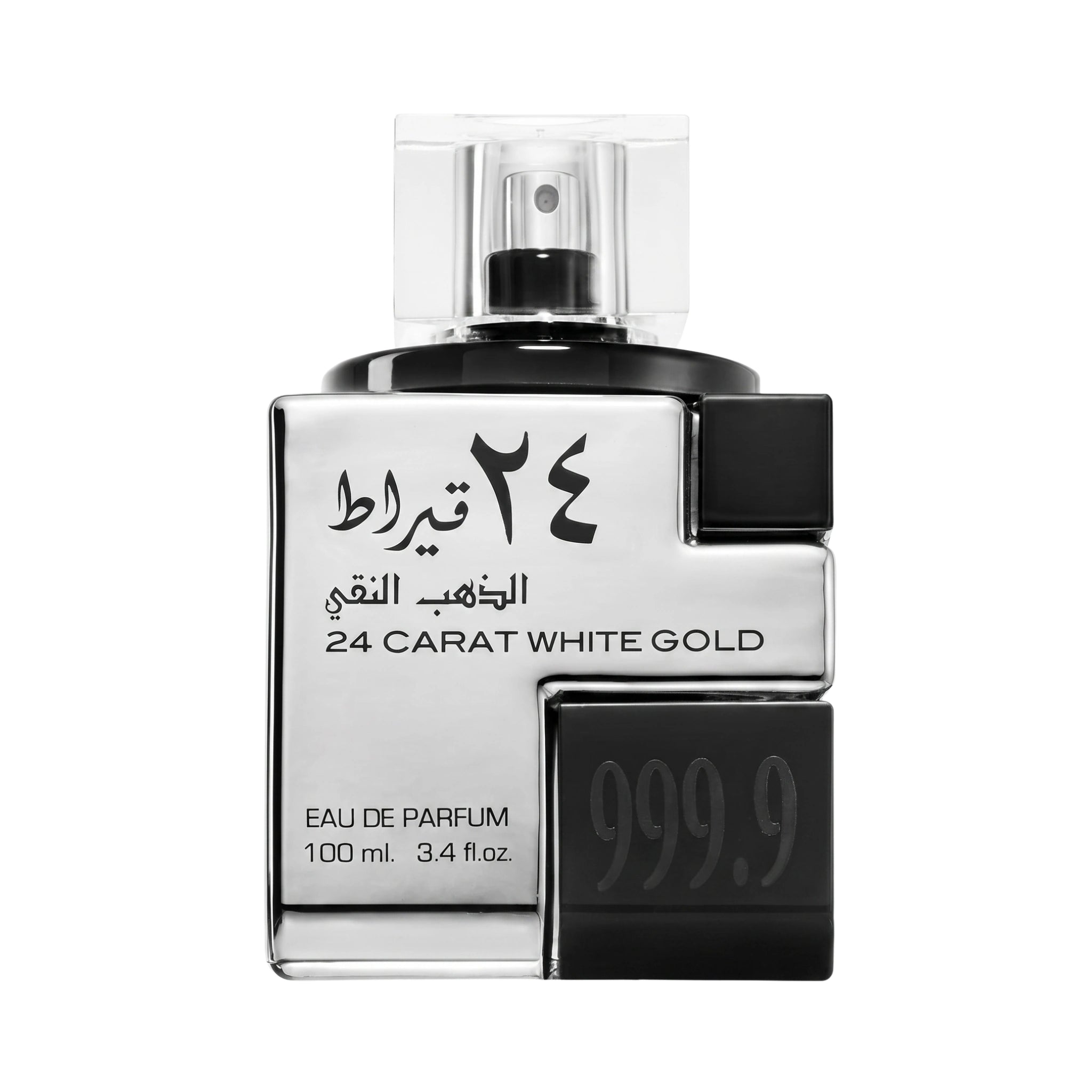 Frasco de 24 Carat White Gold Lattafa Eau de Parfum Para Hombre