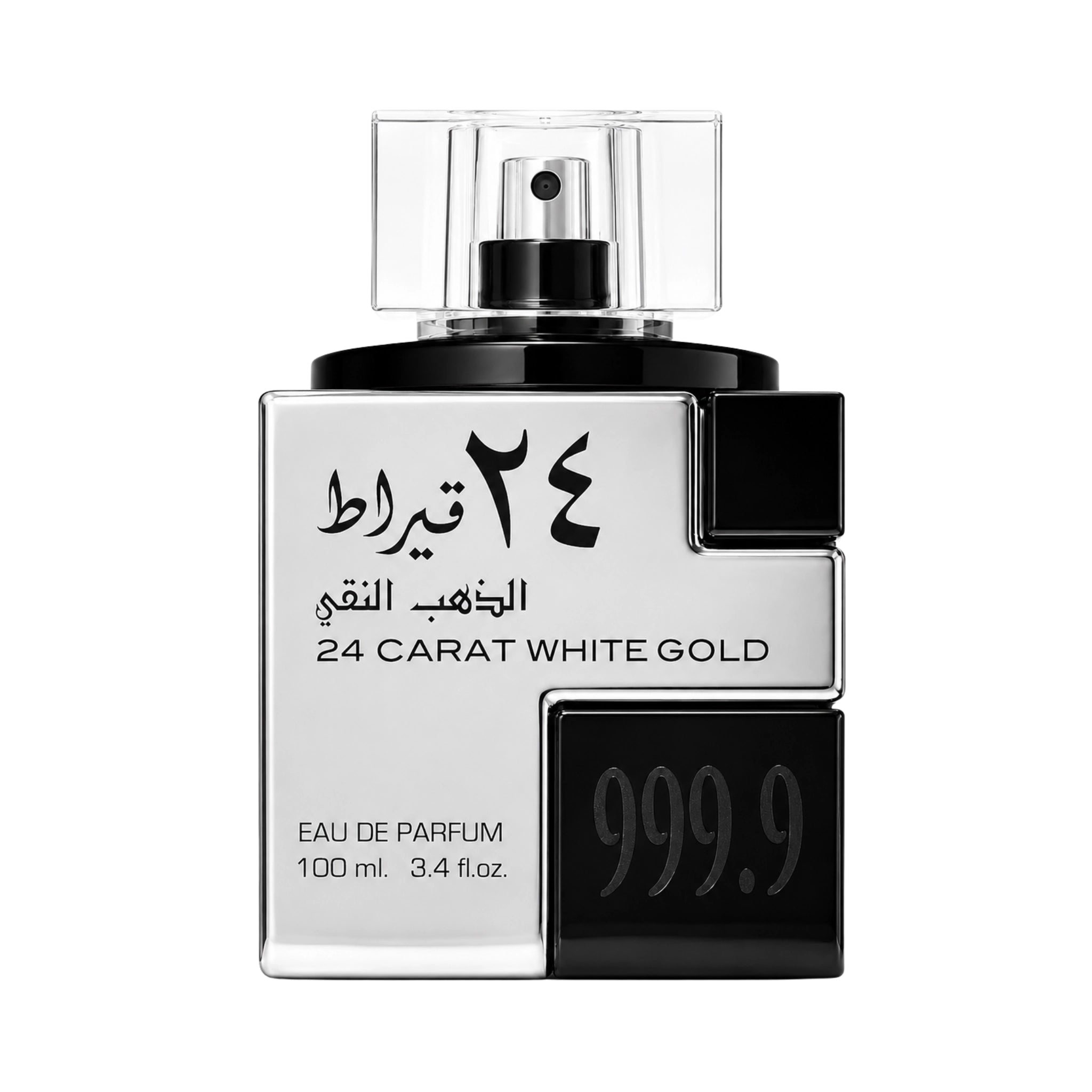 Frasco de 24 Carat White Gold Lattafa Eau de Parfum Para Hombre