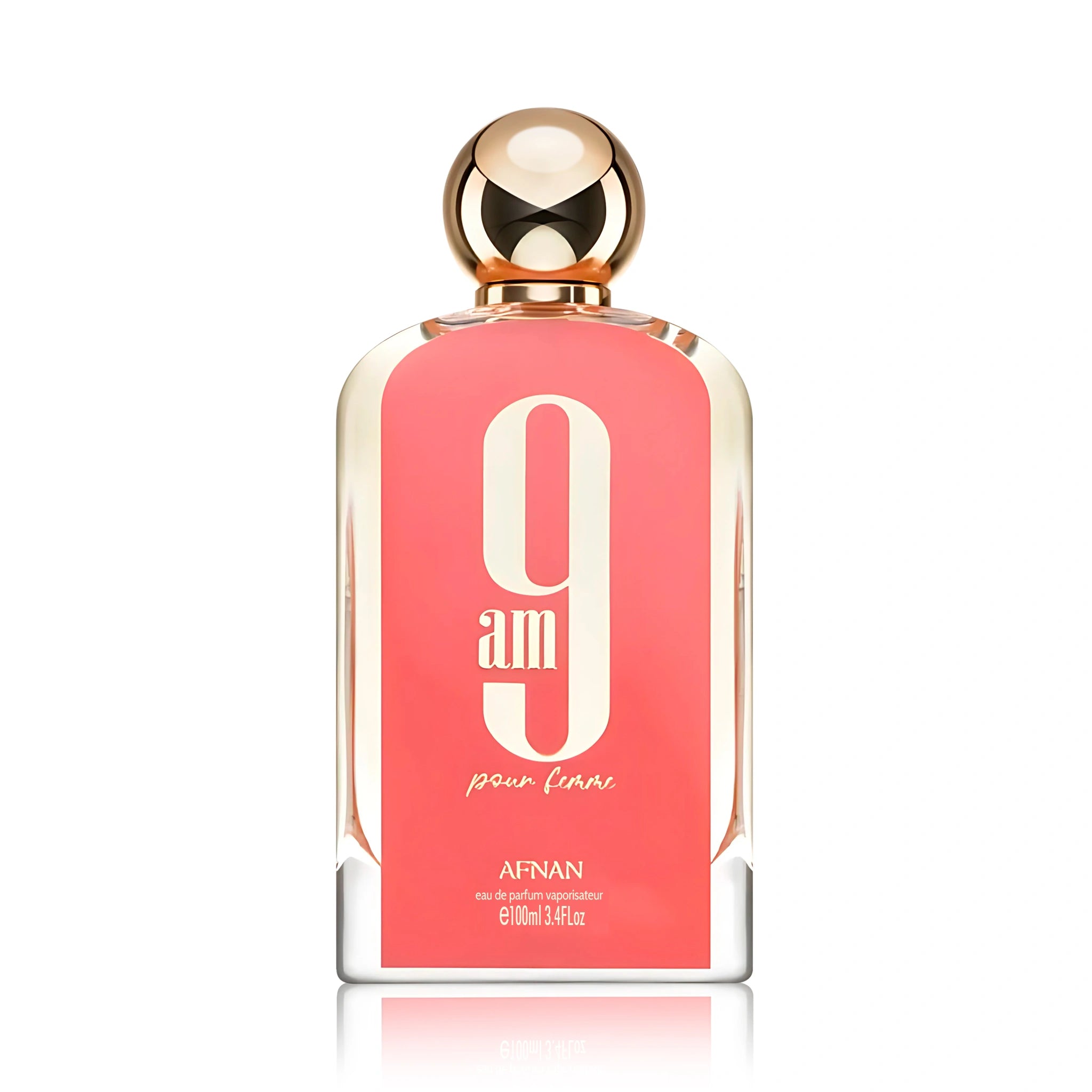 Frasco de 9AM Pour Femme Afnan Eau de Parfum Para Mujer