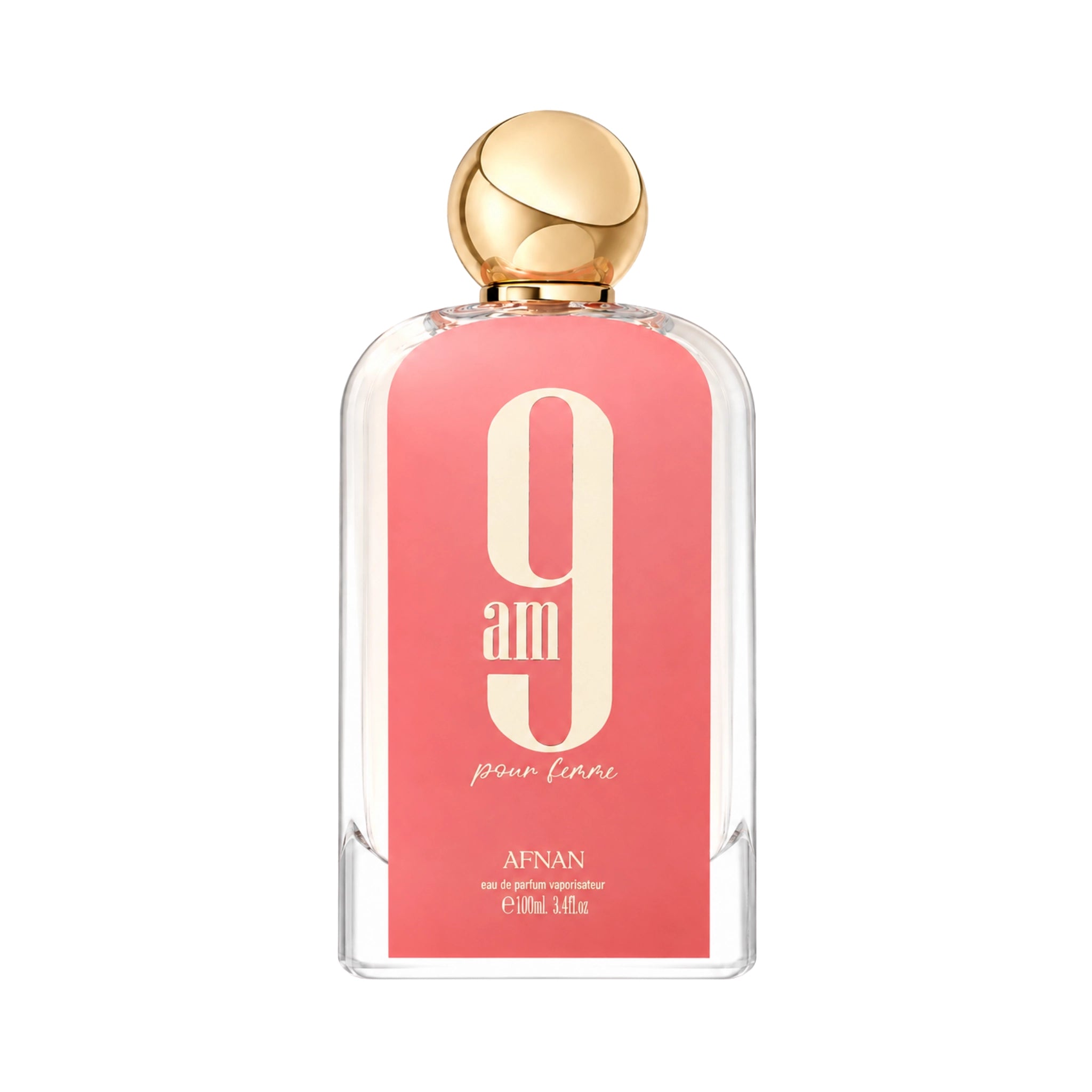 Frasco de 9AM Pour Femme Afnan Eau de Parfum Para Mujer