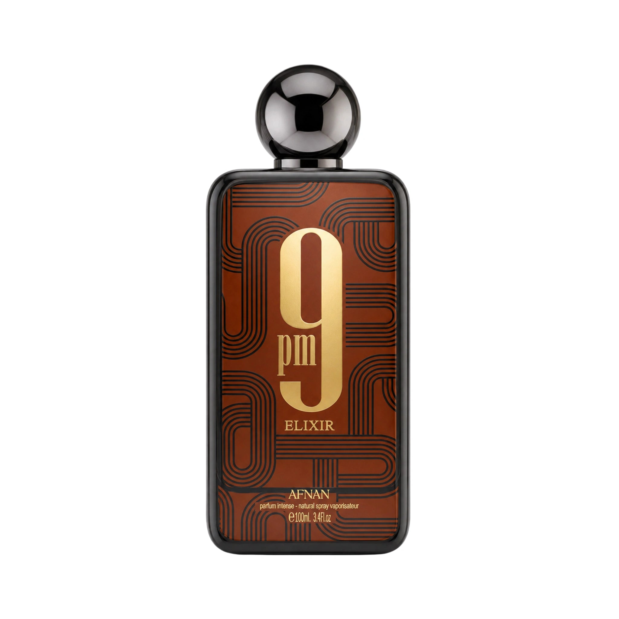Frasco de 9PM Elixir Afnan Extrait de Parfum Unisex