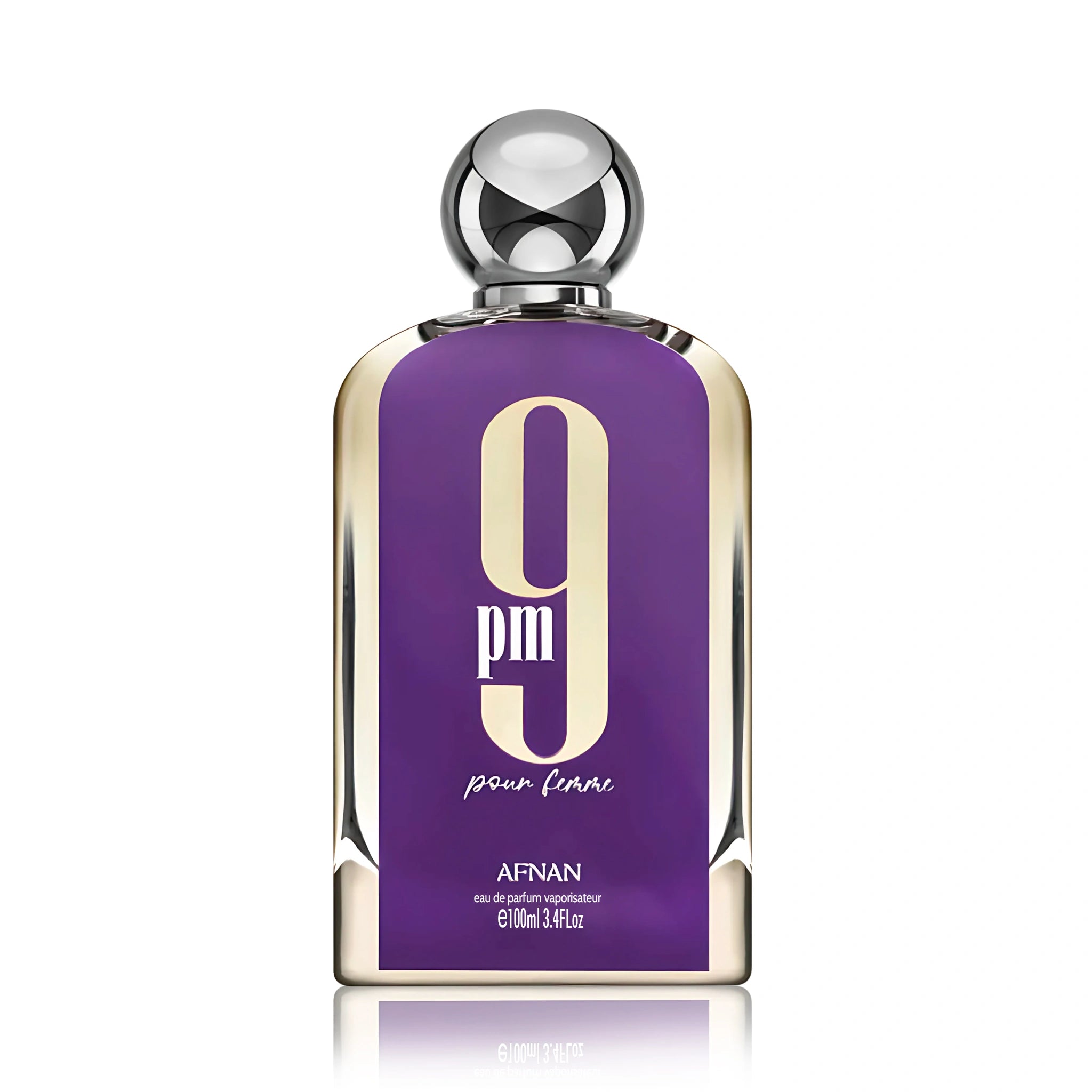 Frasco de 9PM Pour Femme Afnan Eau de Parfum Para Mujer