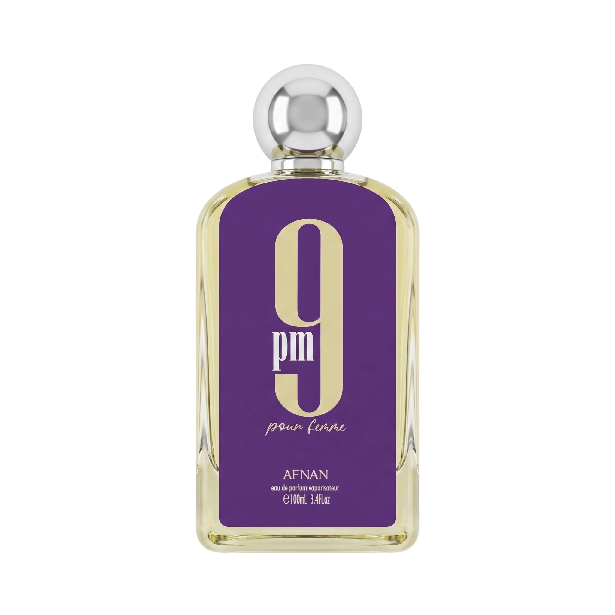 Frasco de 9PM Pour Femme Afnan Eau de Parfum Para Mujer