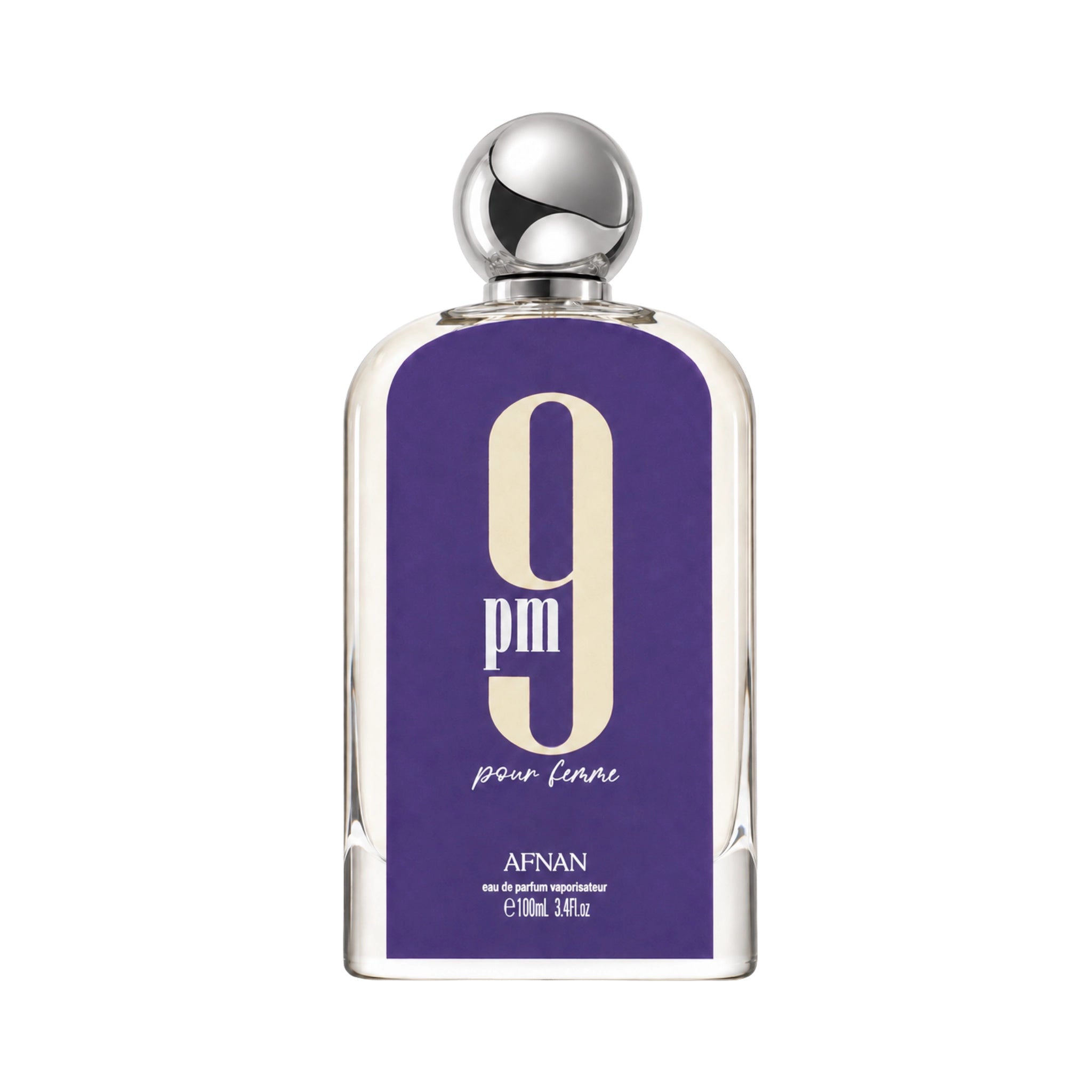 Frasco de 9PM Pour Femme Afnan Eau de Parfum Para Mujer