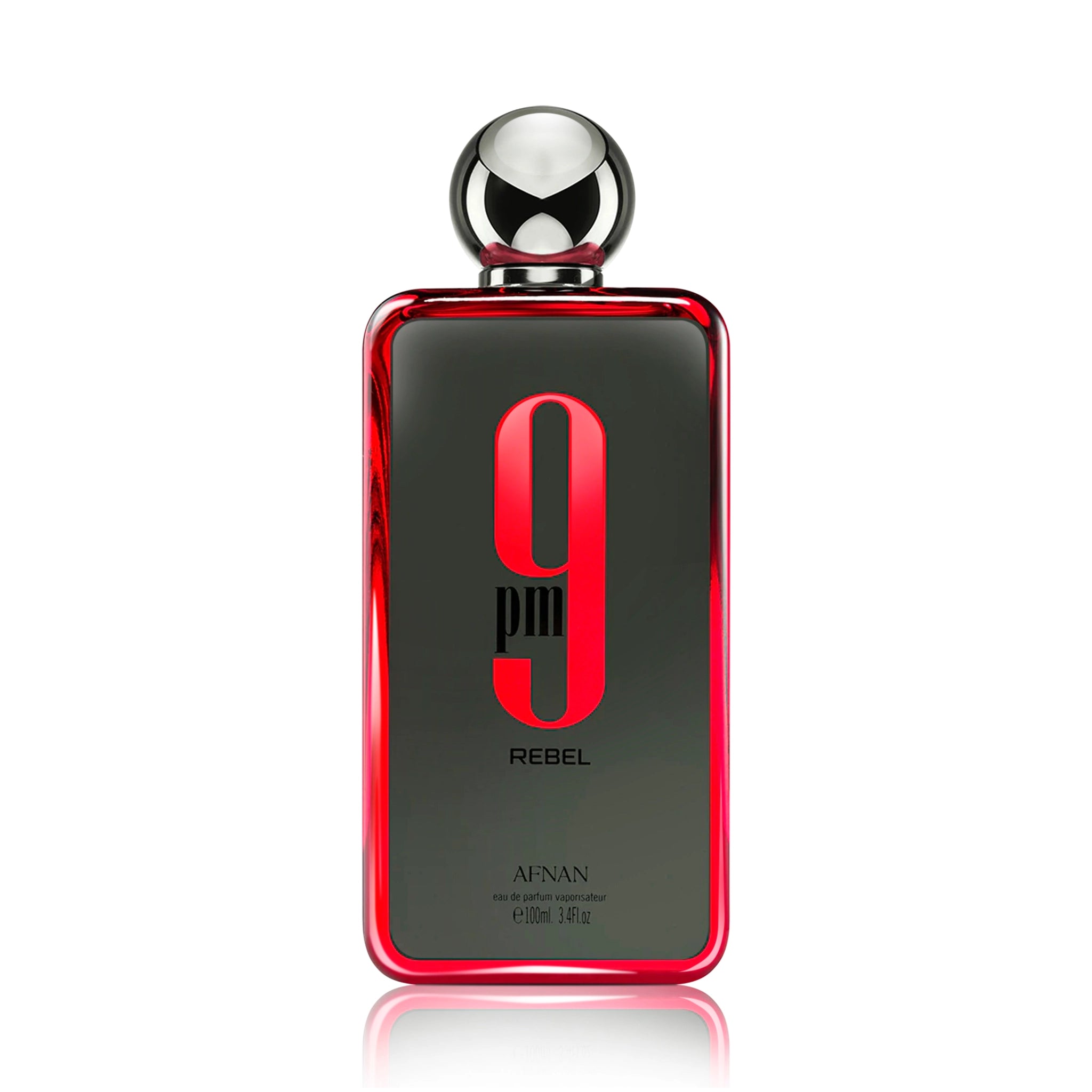 Frasco de 9PM Rebel Afnan Eau de Parfum Unisex