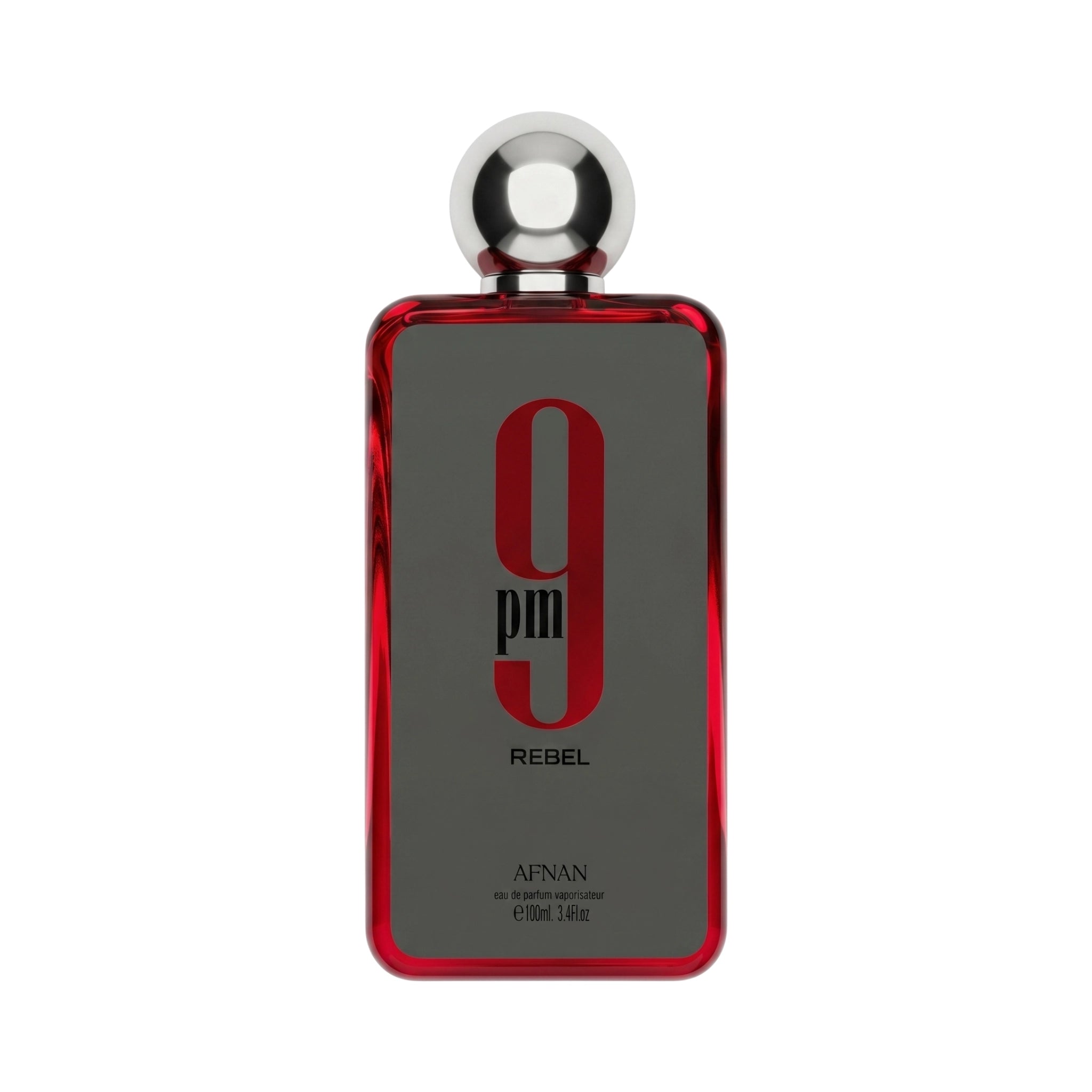 Frasco de 9PM Rebel Afnan Eau de Parfum Unisex