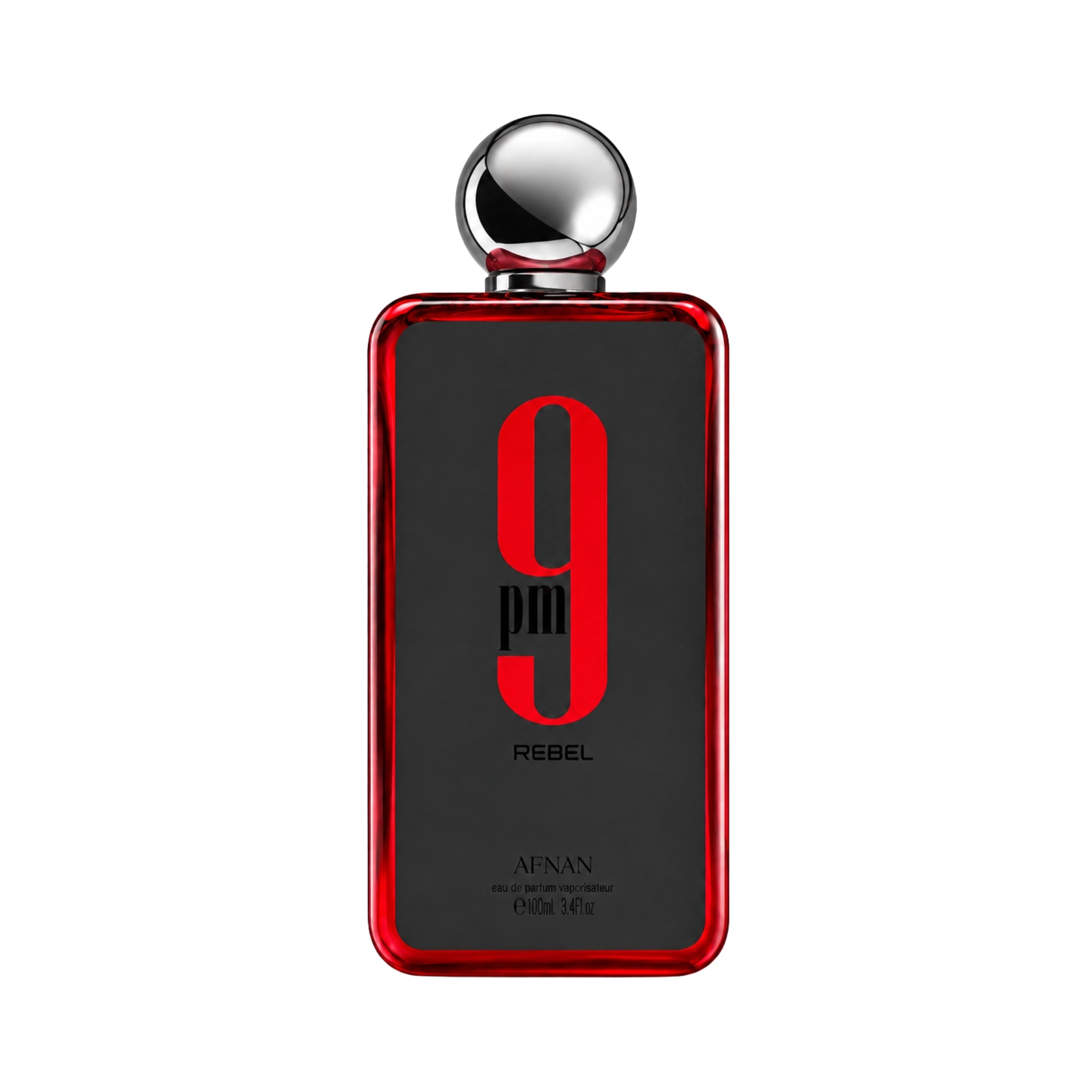Frasco de 9PM Rebel Afnan Eau de Parfum Unisex