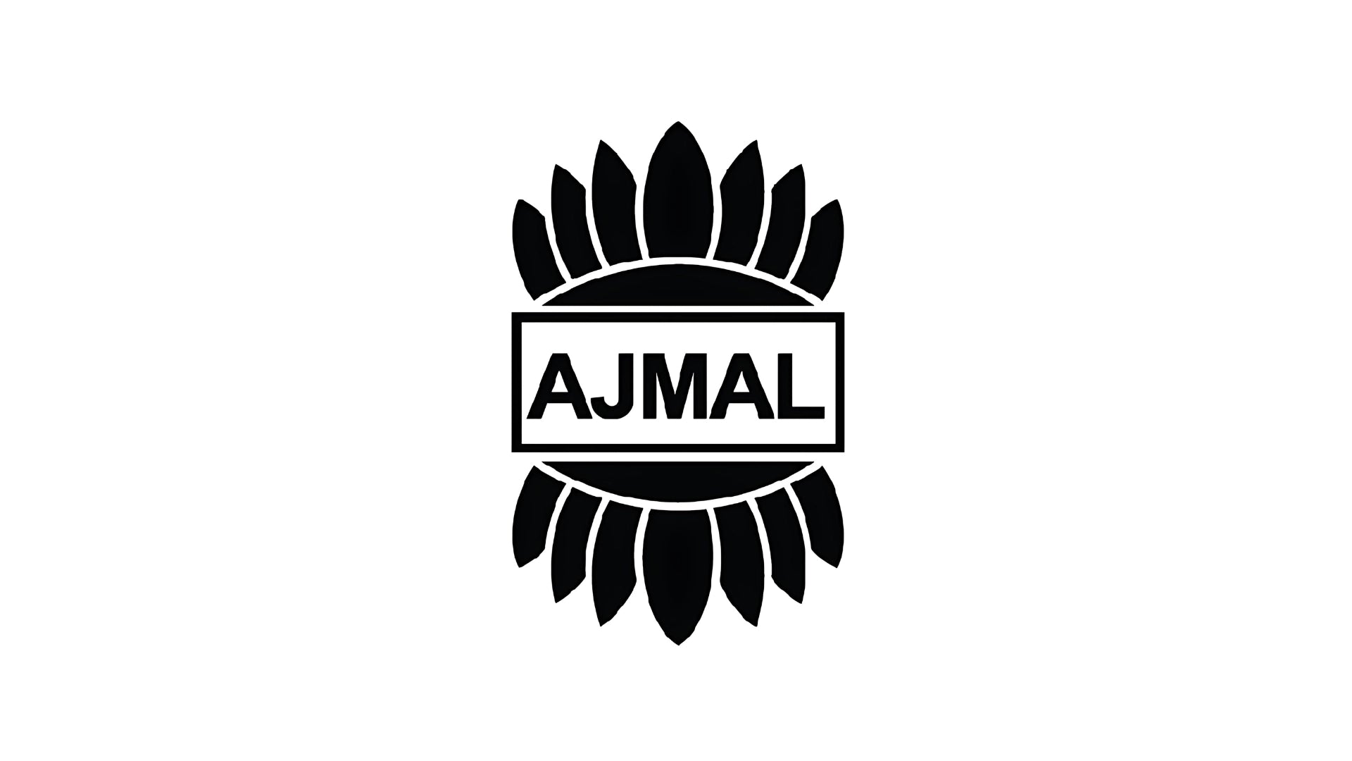 Logotipo negro de ajmal perfumes
