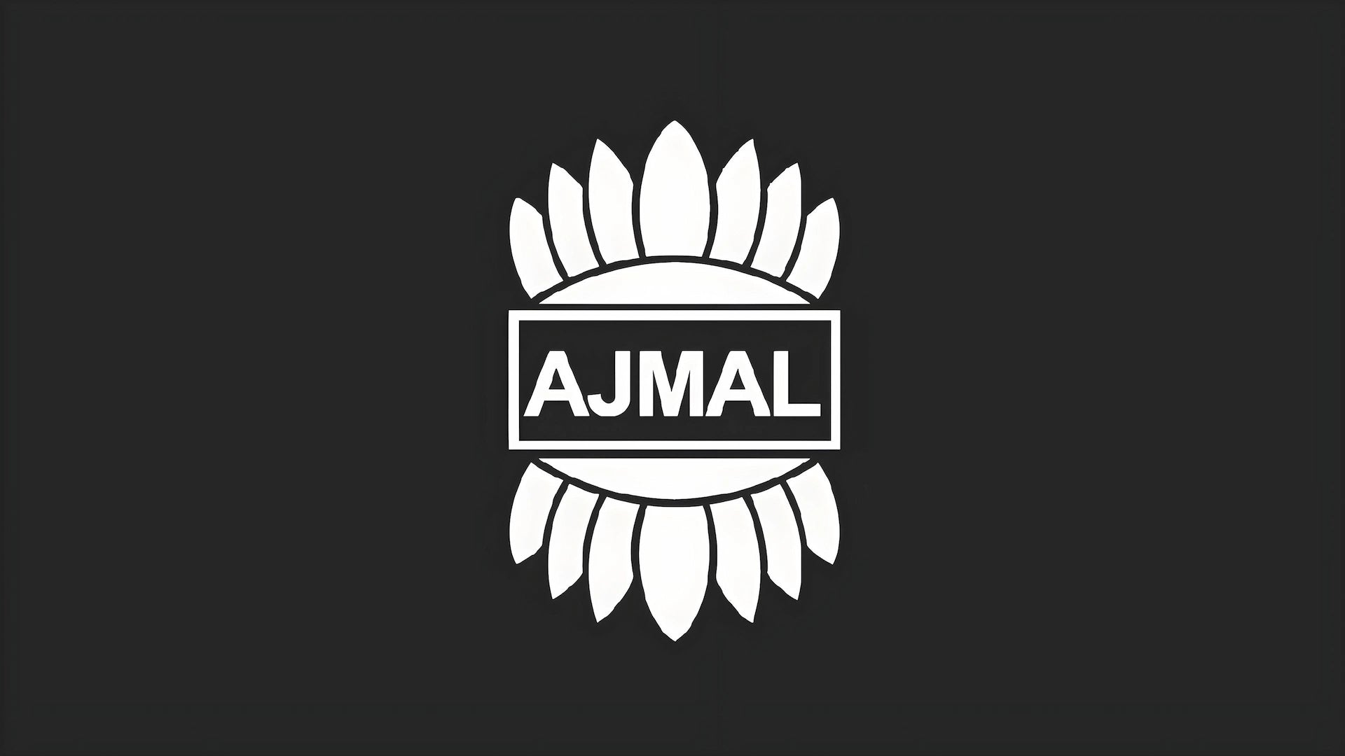 Logotipo blanco de ajmal perfumes