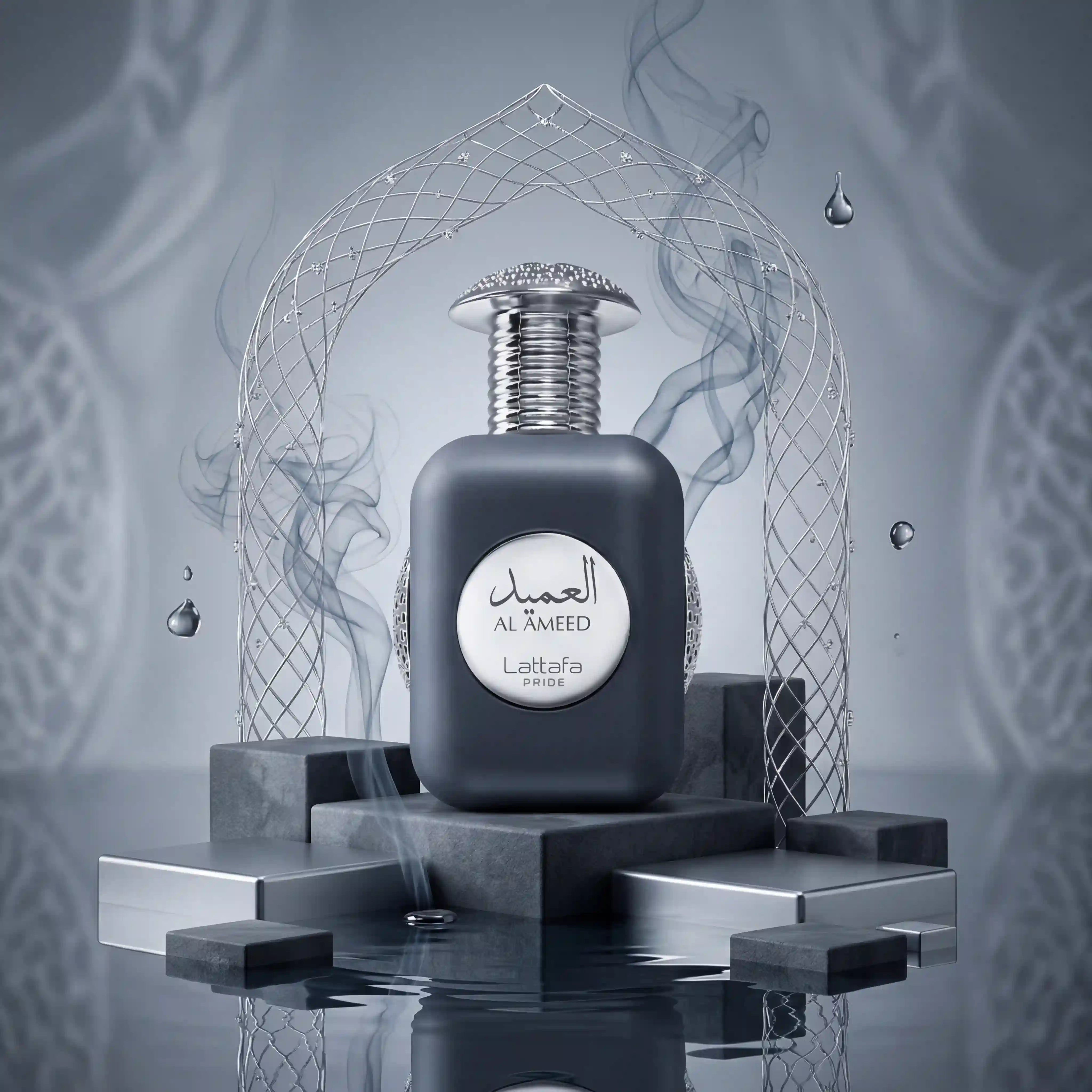 Al_Ameed_Lattafa_Eau_de_Parfum_Para_Hombre_Fondo_Artistico
