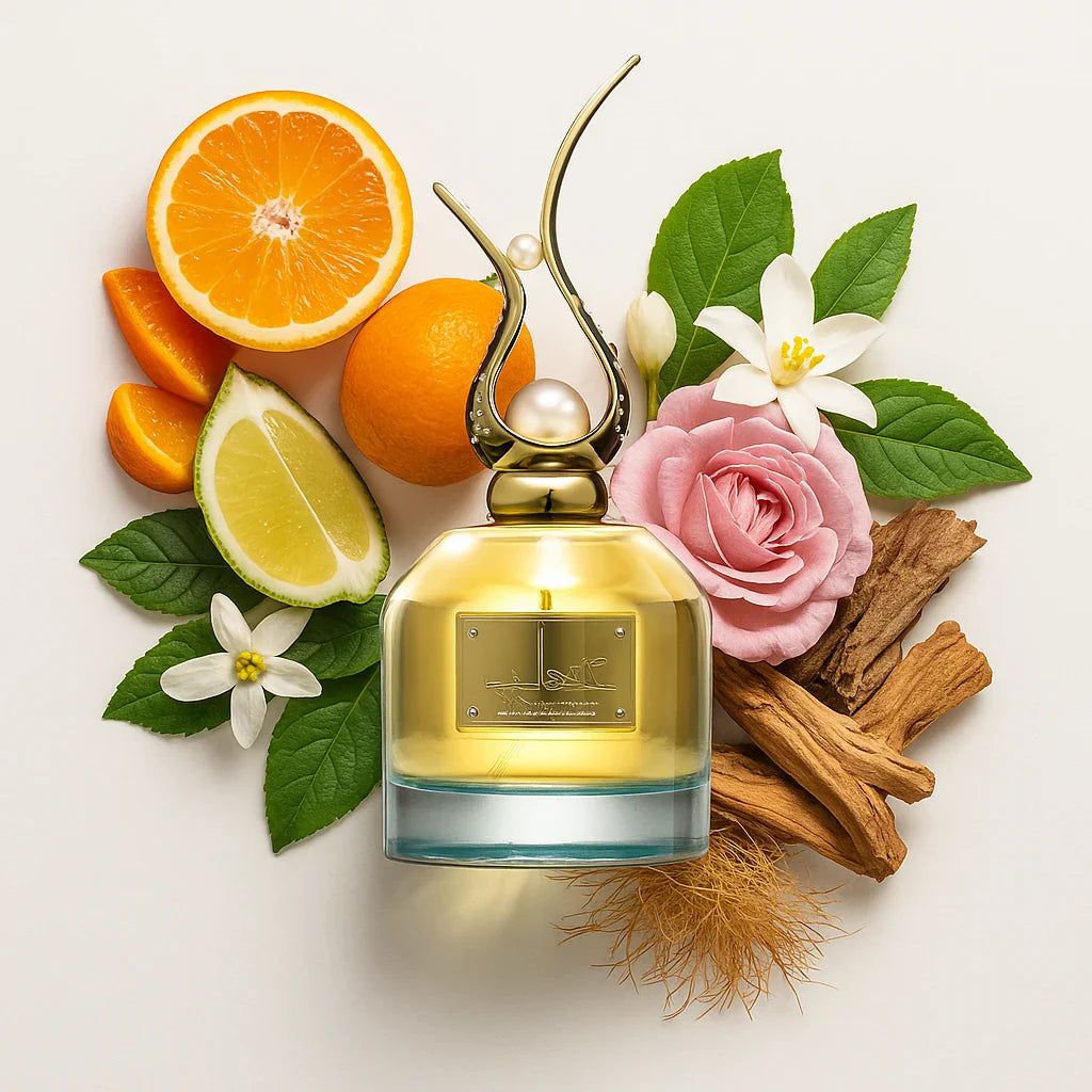 Al_Andaleeb_Asdaaf_Eau_de_Parfum_Para_Mujer_Fondo_Blanco_Naranja_Mandarina_Bergamota_Jazmin