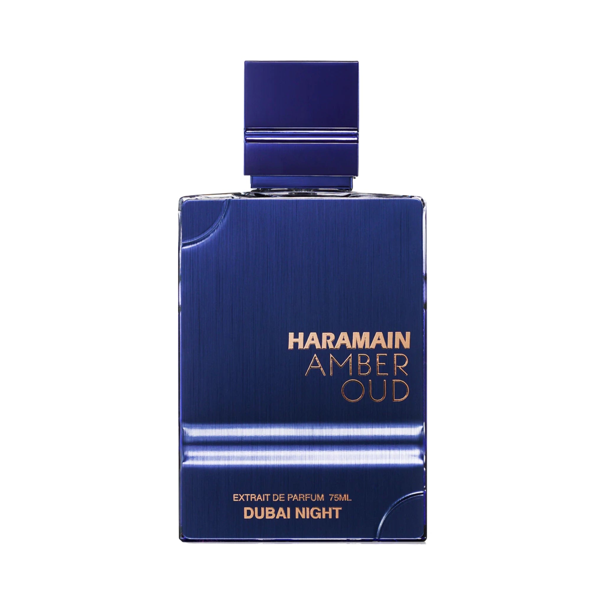 Frasco de Amber Oud Dubai Night Al Haramain Extrait de Parfum Para Hombre