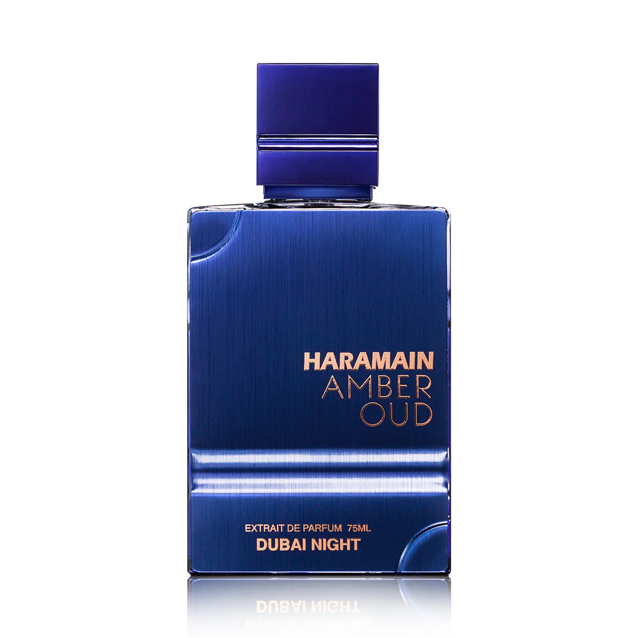 Frasco de Amber Oud Dubai Night Al Haramain Extrait de Parfum Para Hombre