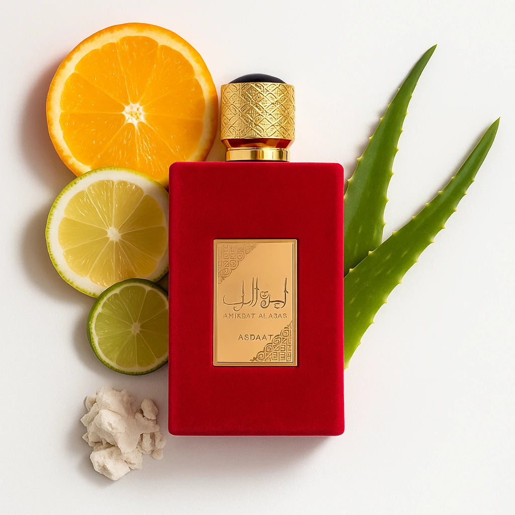 Ameerat_Al_Arab_Asdaaf_Eau_de_Parfum_Para_Mujer_Fondo_Blanco_Citricos_Bergamota_Almizcle_Sabila