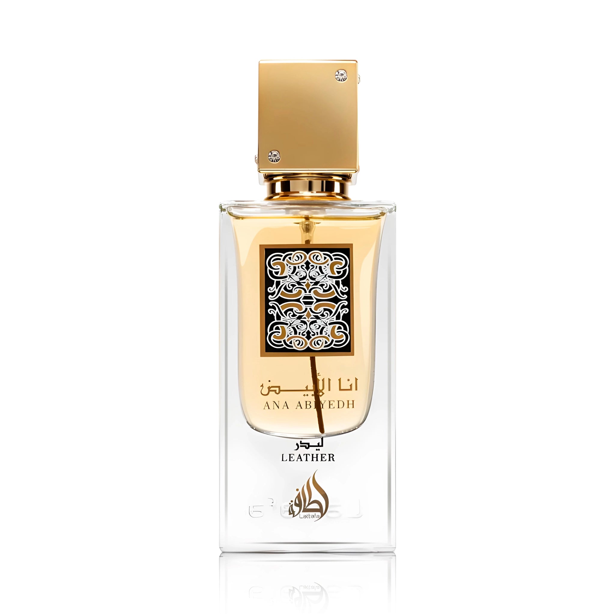 Frasco del Ana Abiyedh Leather Lattafa Eau de Parfum Para Hombre