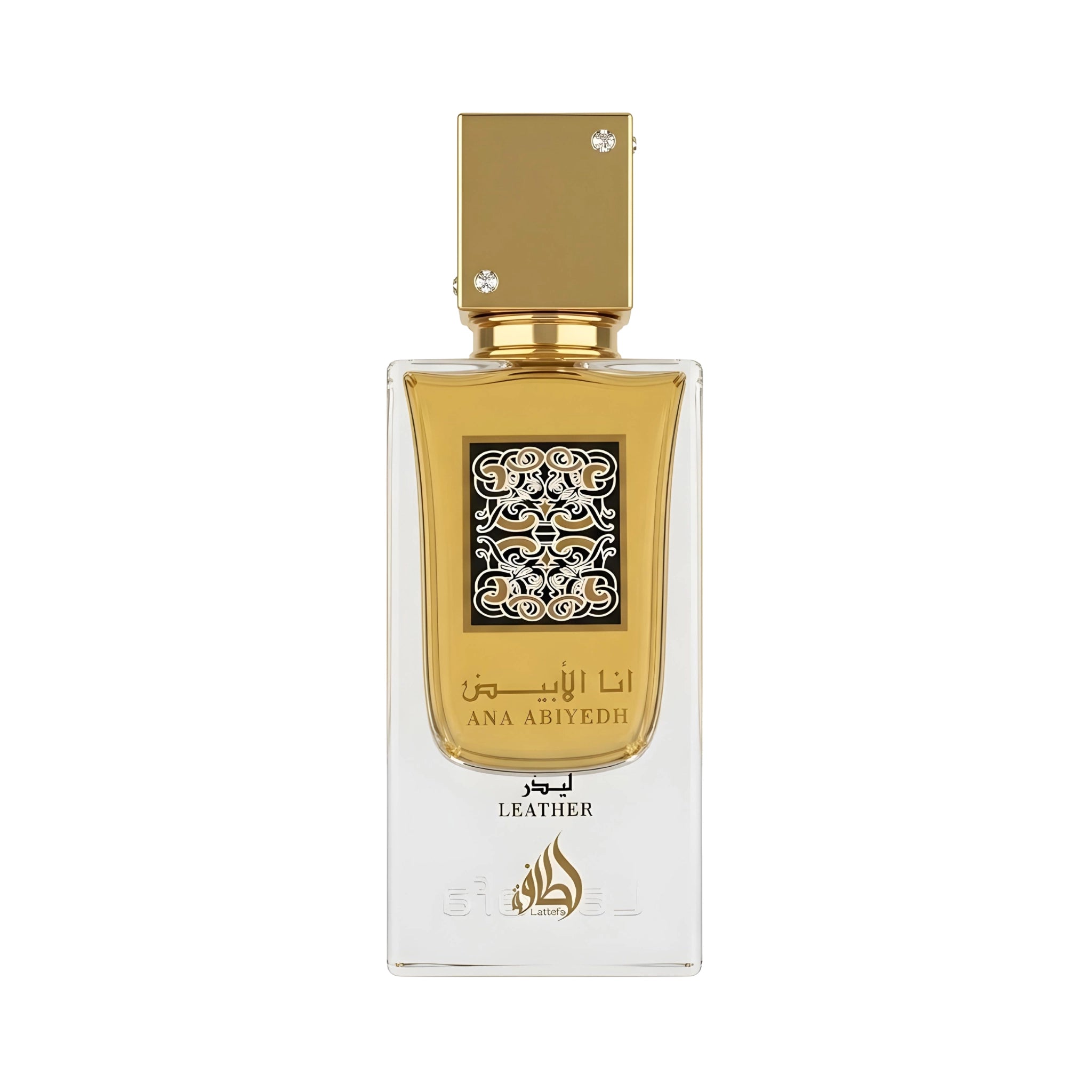 Frasco del Ana Abiyedh Leather Lattafa Eau de Parfum Para Hombre