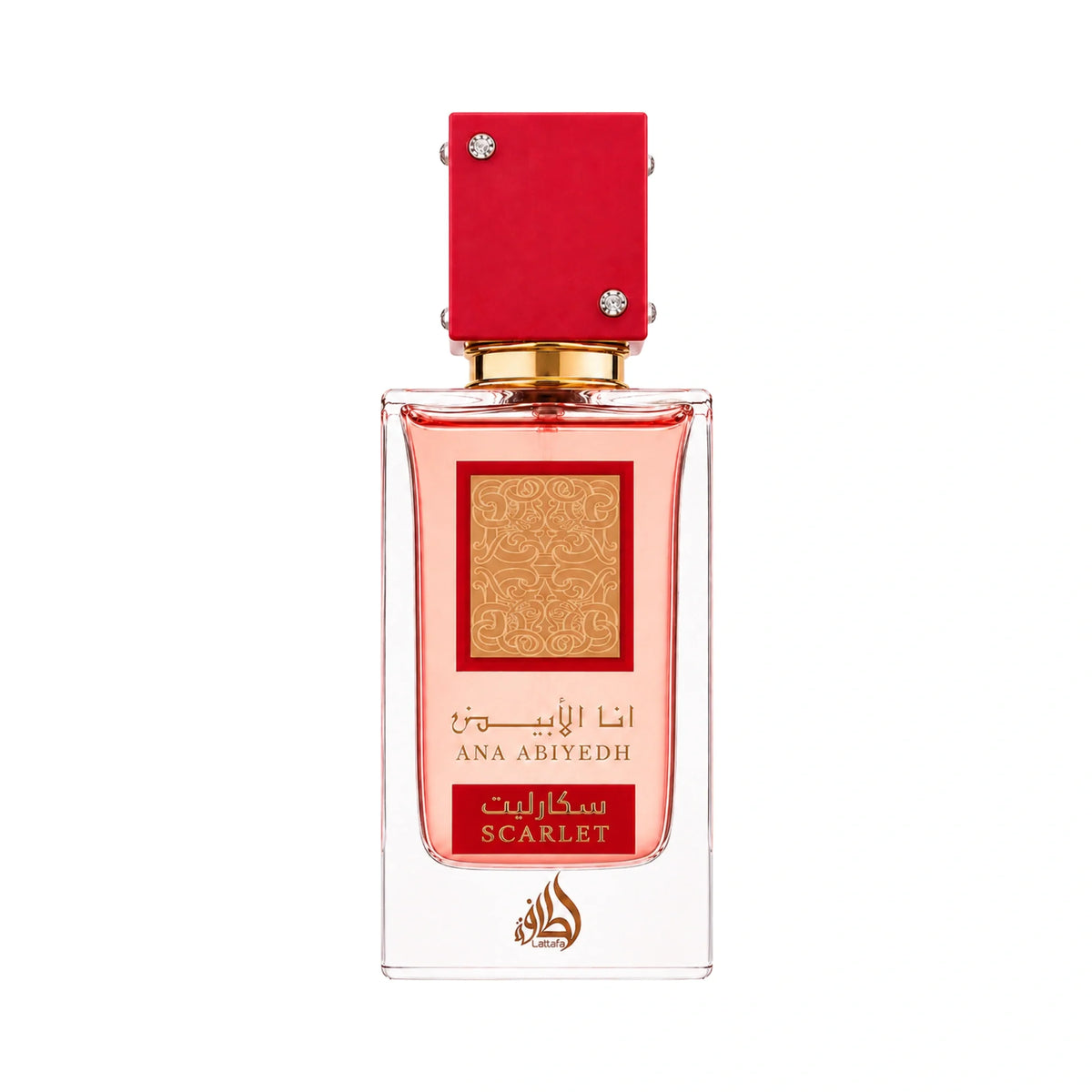 Botella de Ana Abiyedh Scarlet Lattafa Eau de Parfum Para Mujer