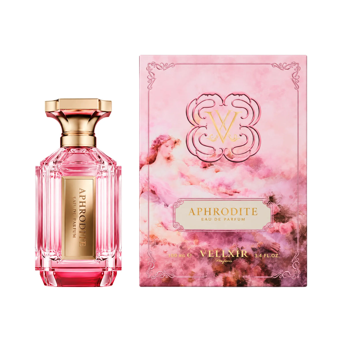 Caja y botella de Aphrodite Velixir Eau de Parfum