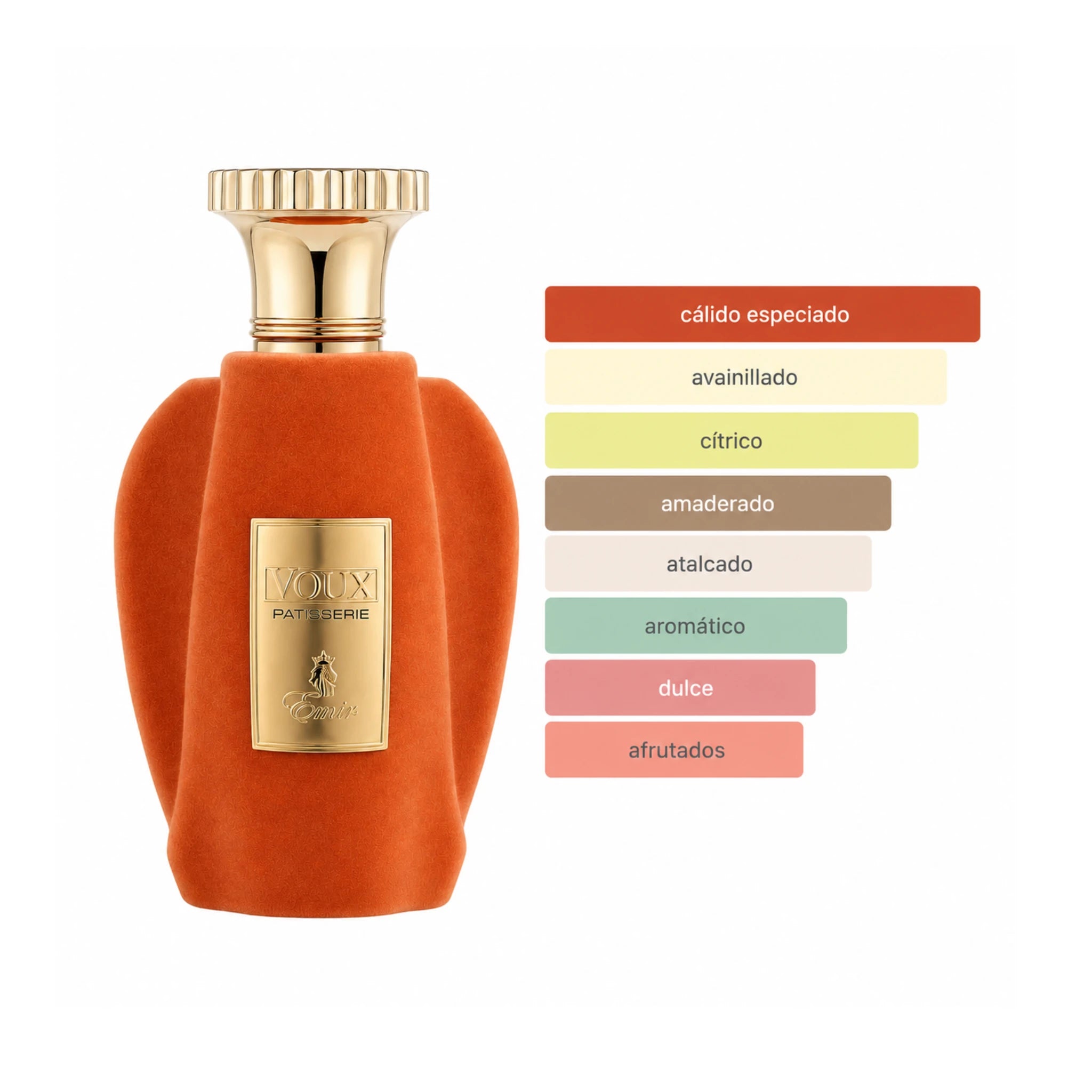 Voux_Patisserie_Emir_Eau_de_Parfum_Unisex_con_aromas