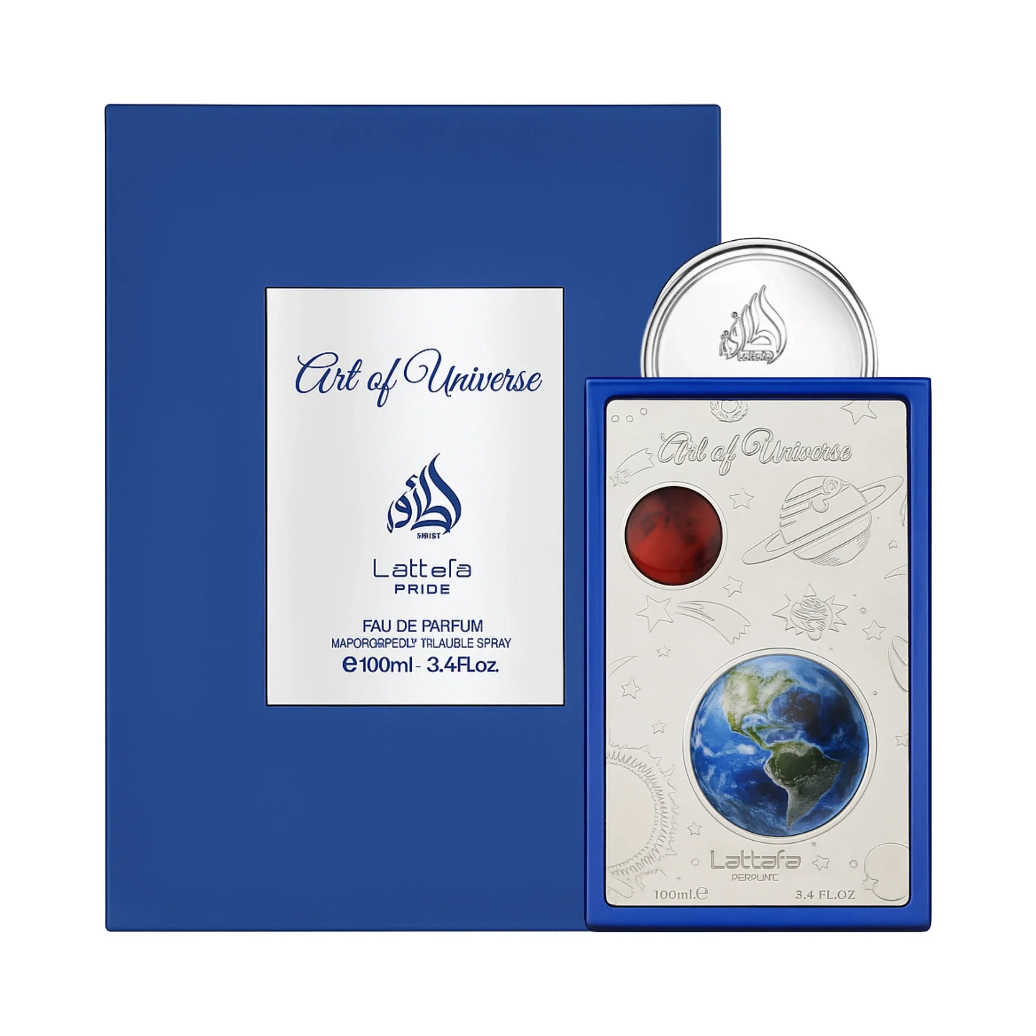 Frasco y caja de Art Of Universe Lattafa Eau de Parfum Unisex