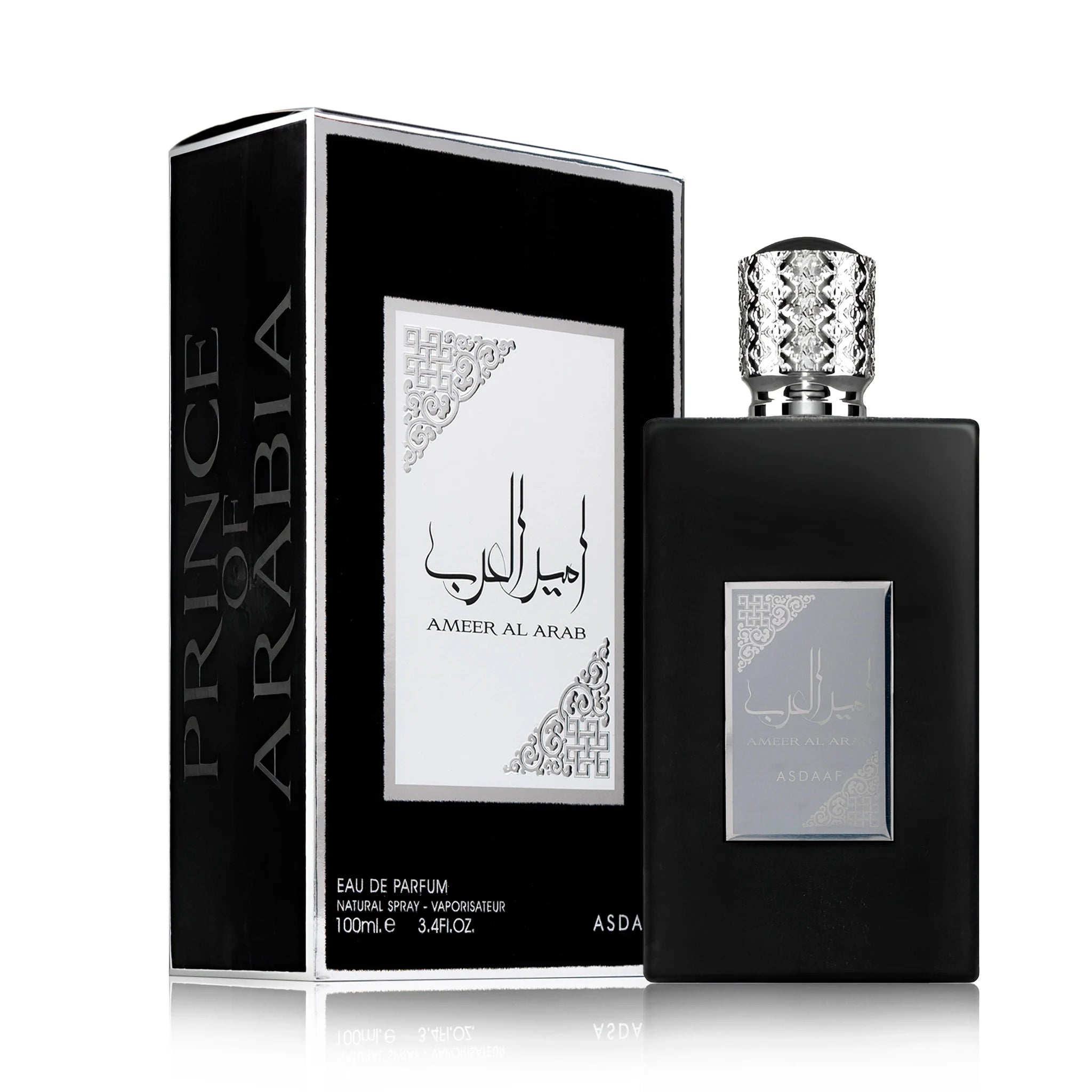 Frasco y caja de Ameer Al Arab Asdaaf Eau de Parfum Para Hombre