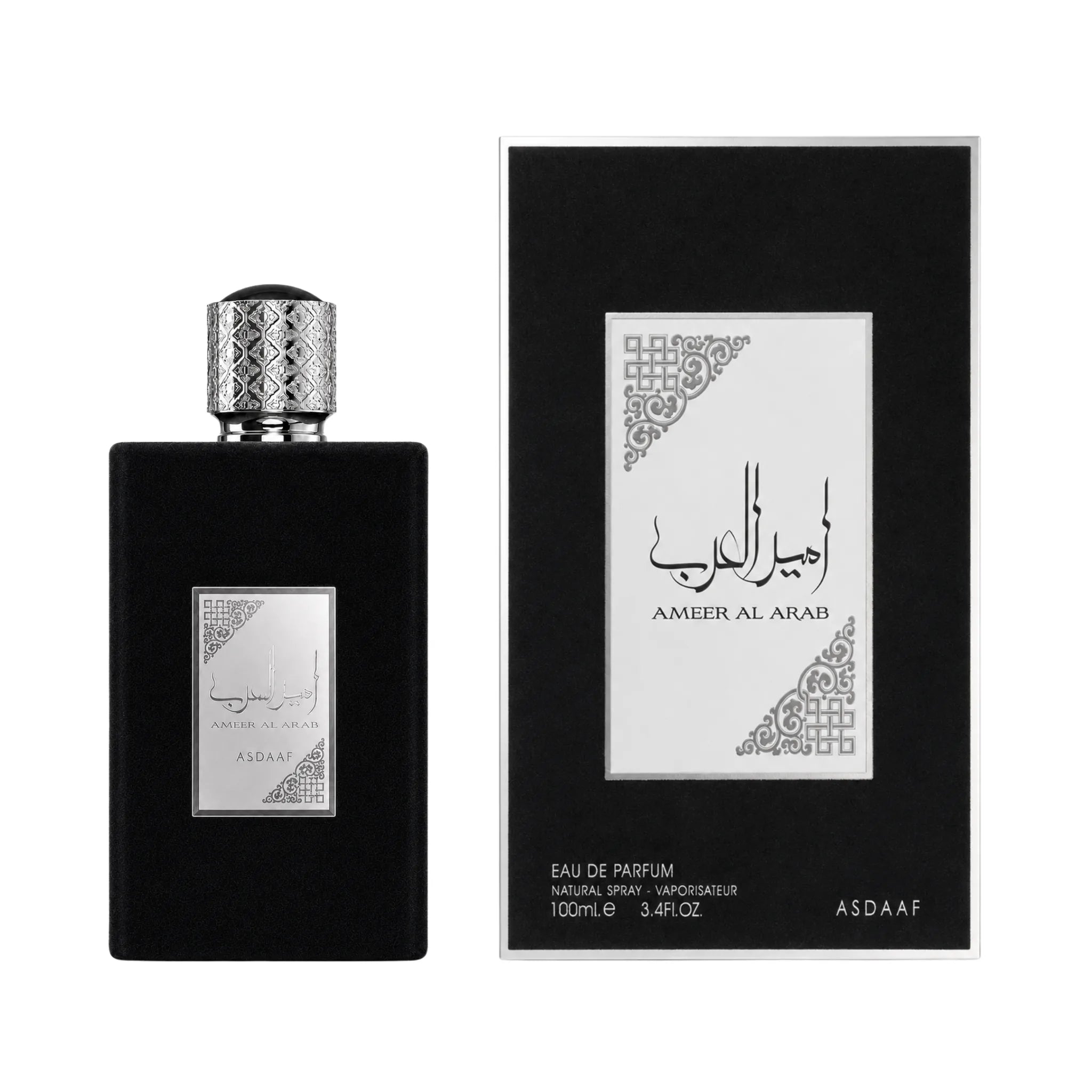 Frasco y caja de Ameer Al Arab Asdaaf Eau de Parfum Para Hombre