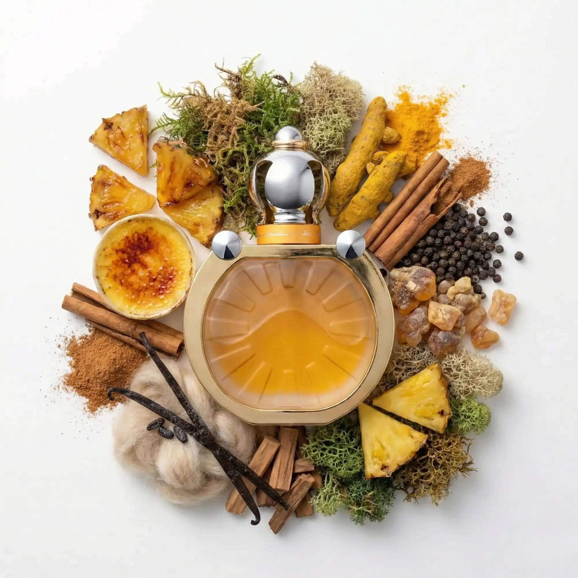 Bade_e_Al_Oud_Honor_Glory_Lattafa_Eau_de_Parfum_Unisex_Fondo_Blanco_piña_Creme_Brulee