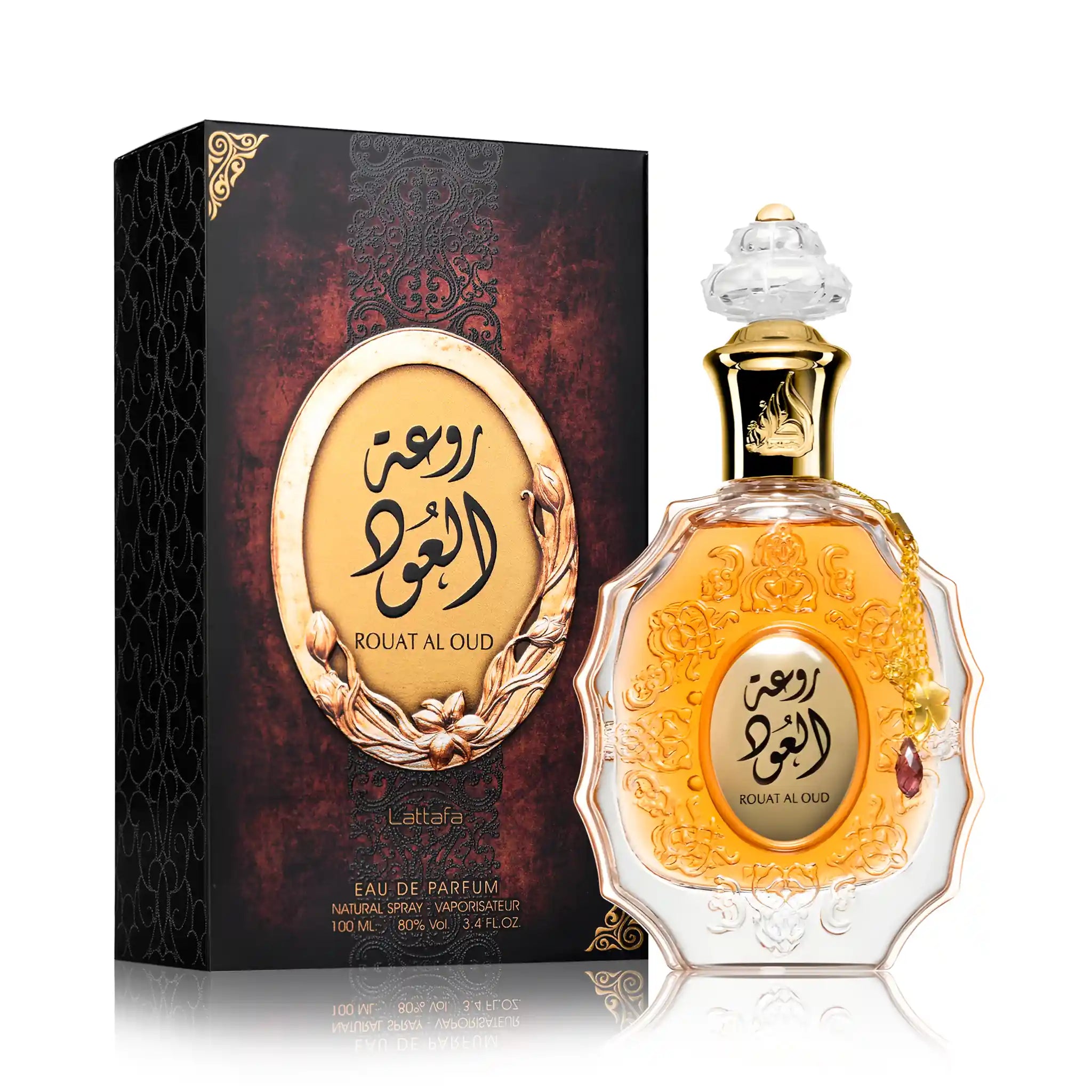 Caja de Rouat Al Oud Lattafa Eau de Parfum Unisex