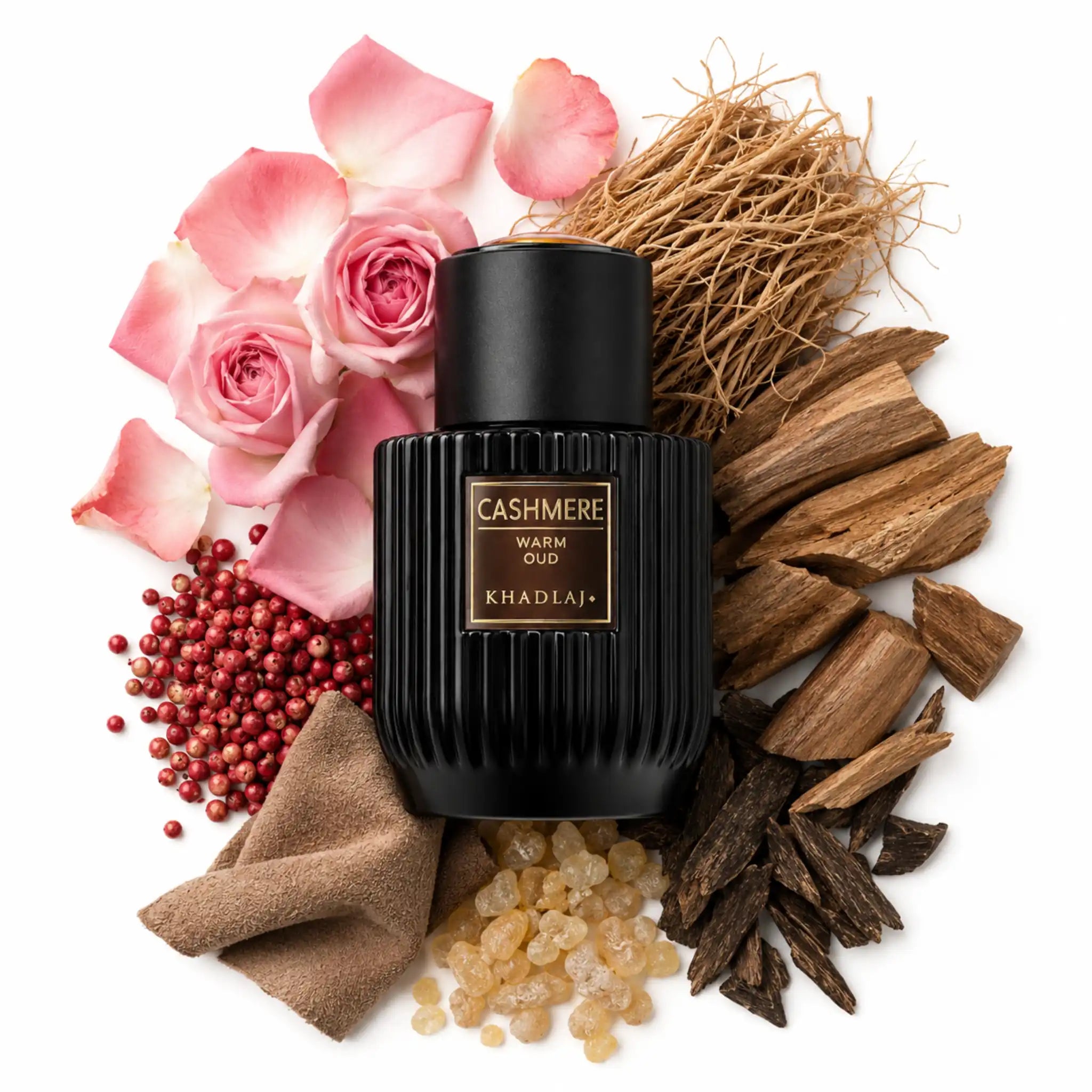 Ingredientes del perfume Cashmere Warm Oud Khadlaj Eau de Parfum