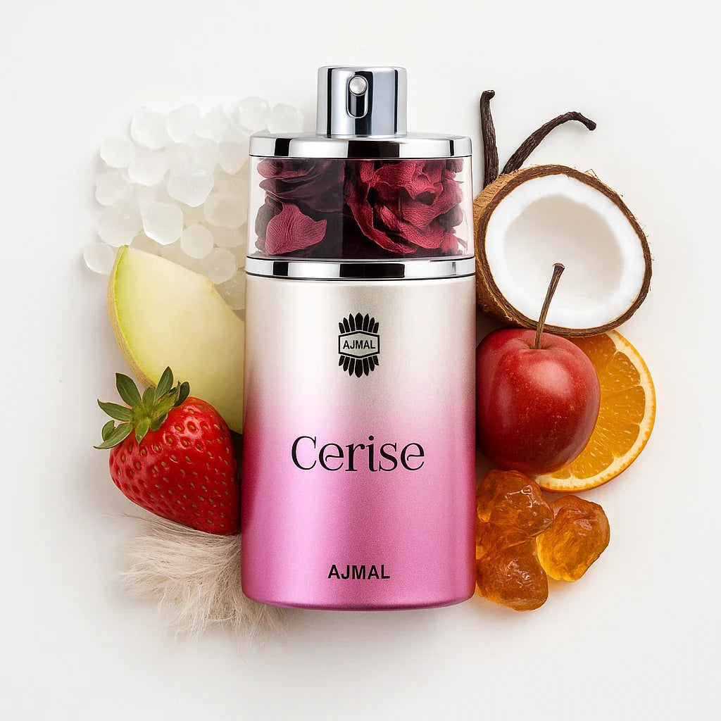 Cerise_Ajmal_Eau_de_Parfum_Para_Mujer_Fondo_Blanco_Fresa_Melon