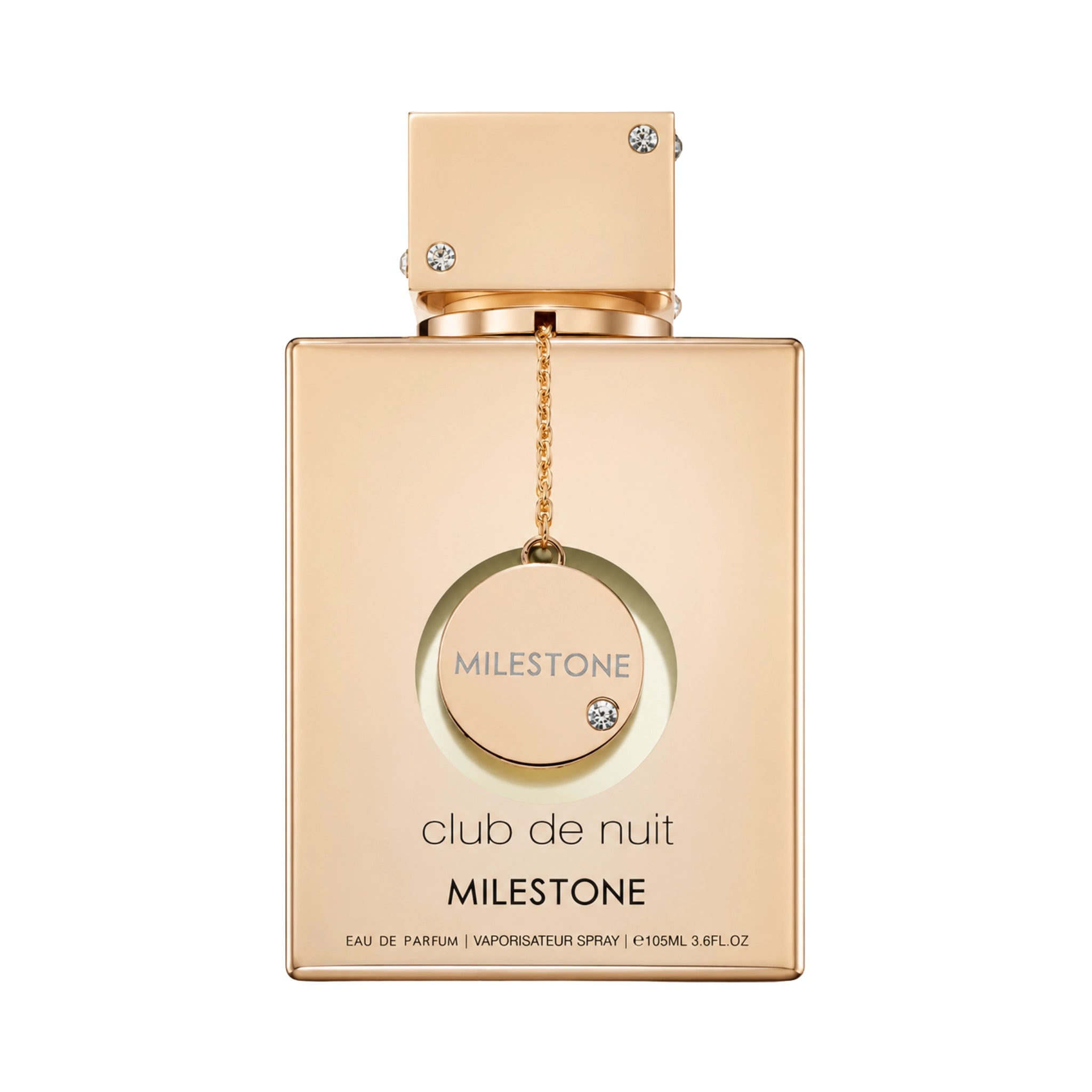 Club de Nuit Foto frontal del Milestone Armaf Eau de Parfum Unisex con fondo blanco