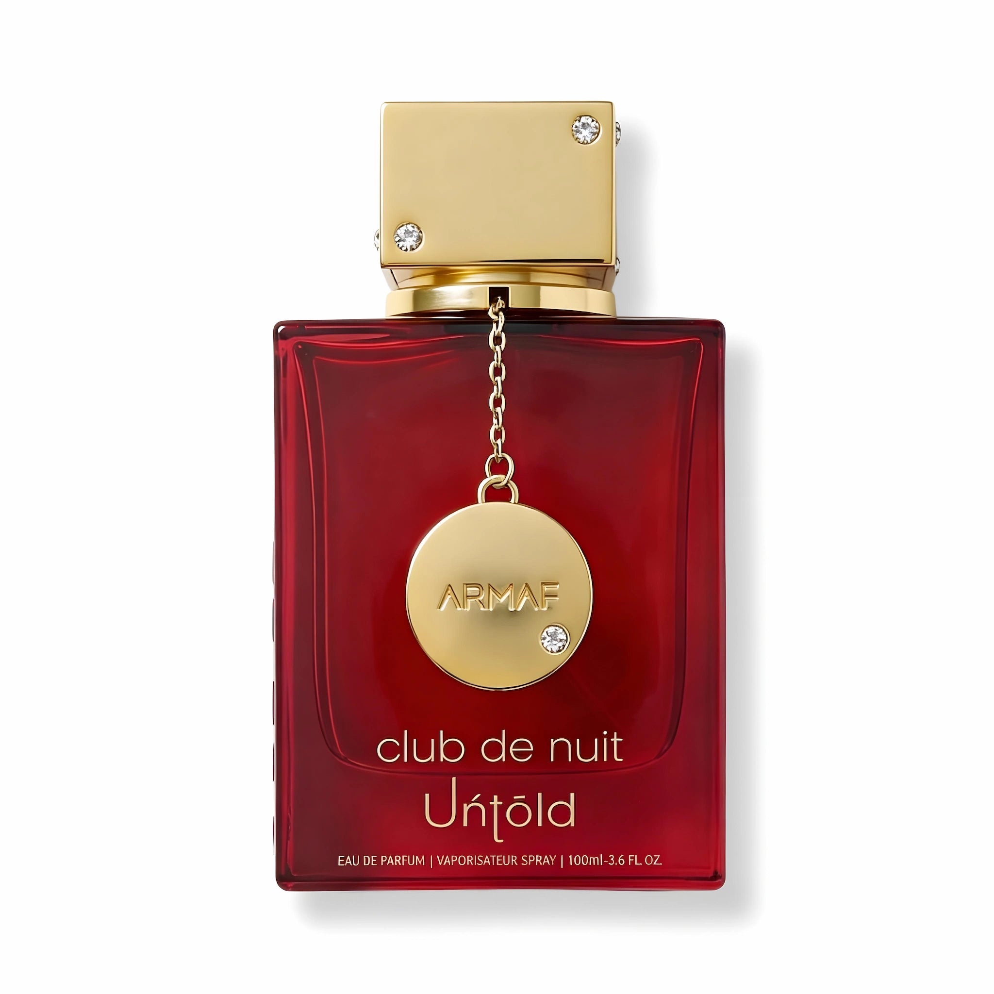 Foto grontal del Club de Nuit Untold Armaf Eau de Parfum Unisex fondo blanco