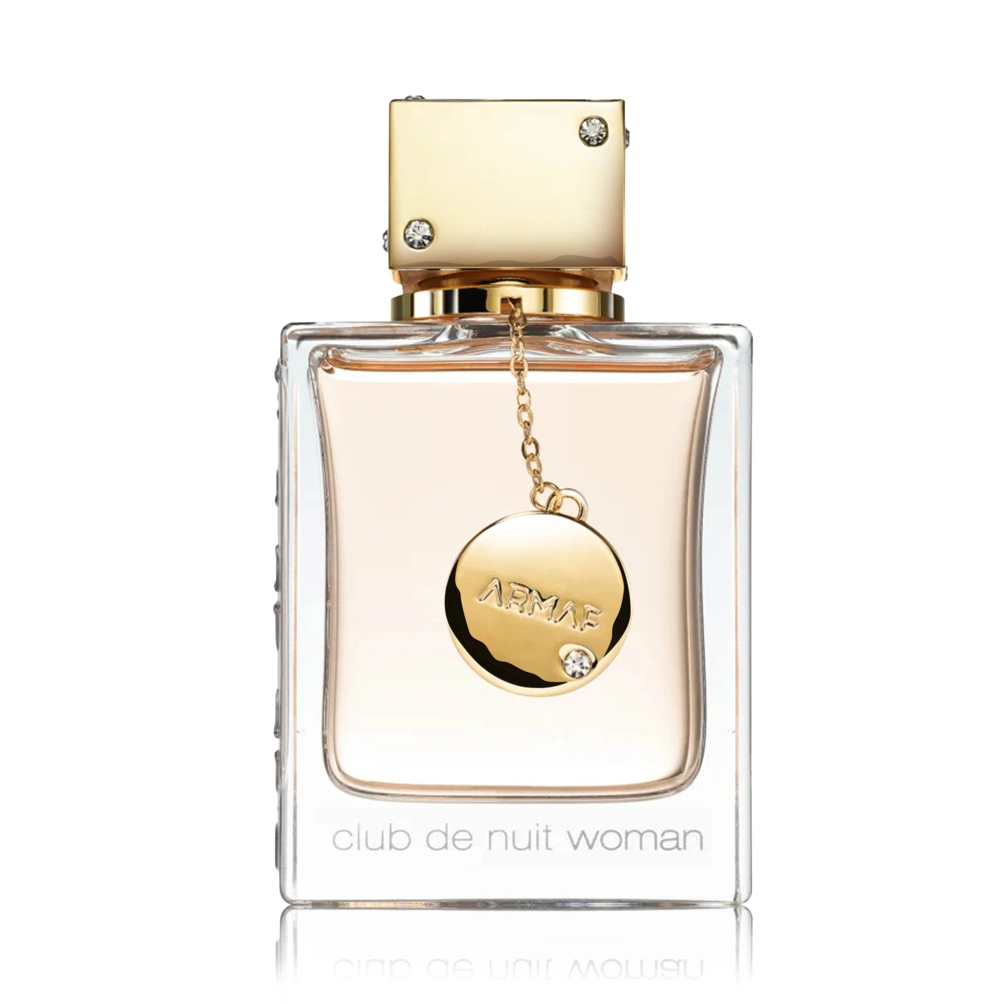 Foto frontal del Club de Nuit Woman Armaf Eau de Parfum Para Mujer con fondo blanco