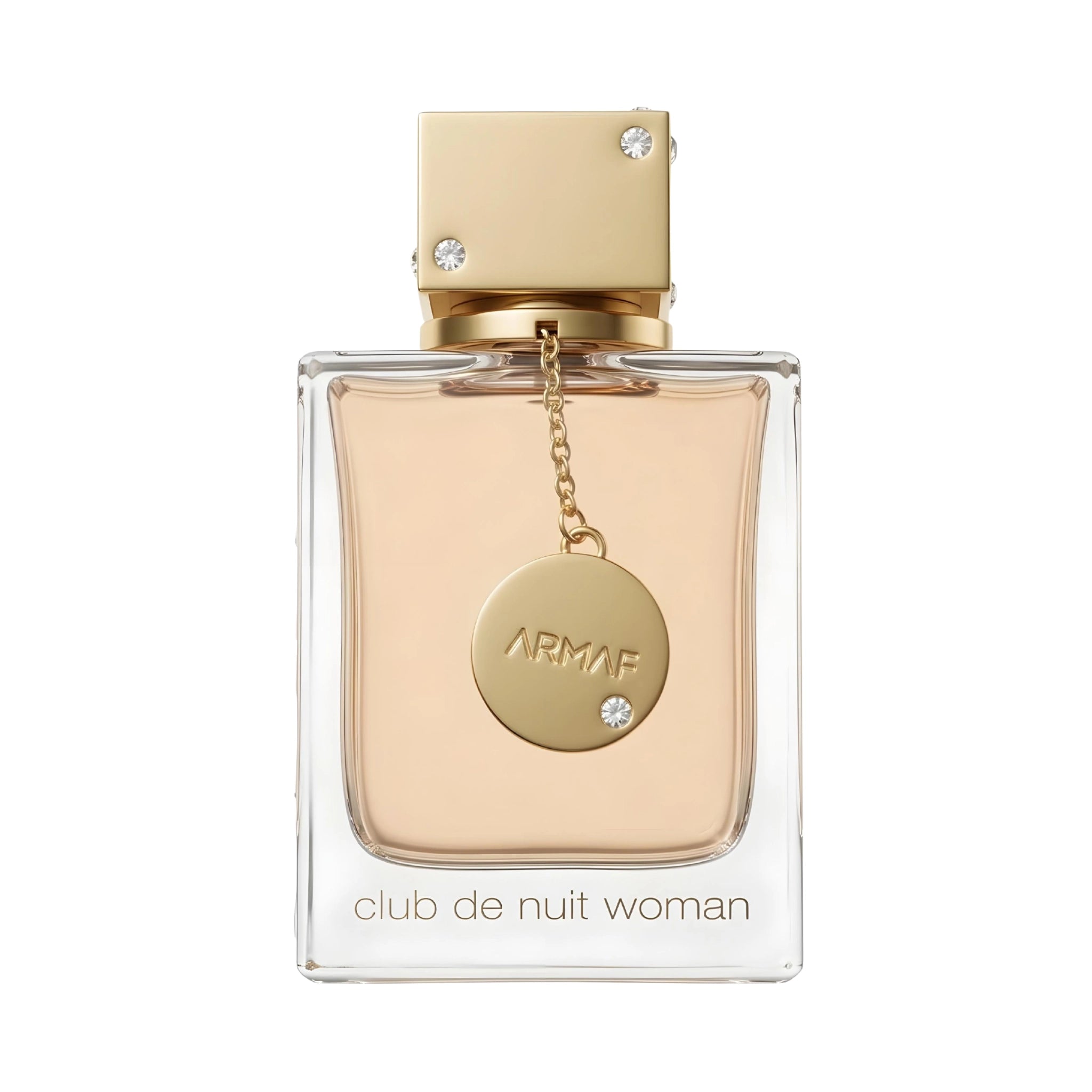 Foto frontal del Club de Nuit Woman Armaf Eau de Parfum Para Mujer con fondo blanco