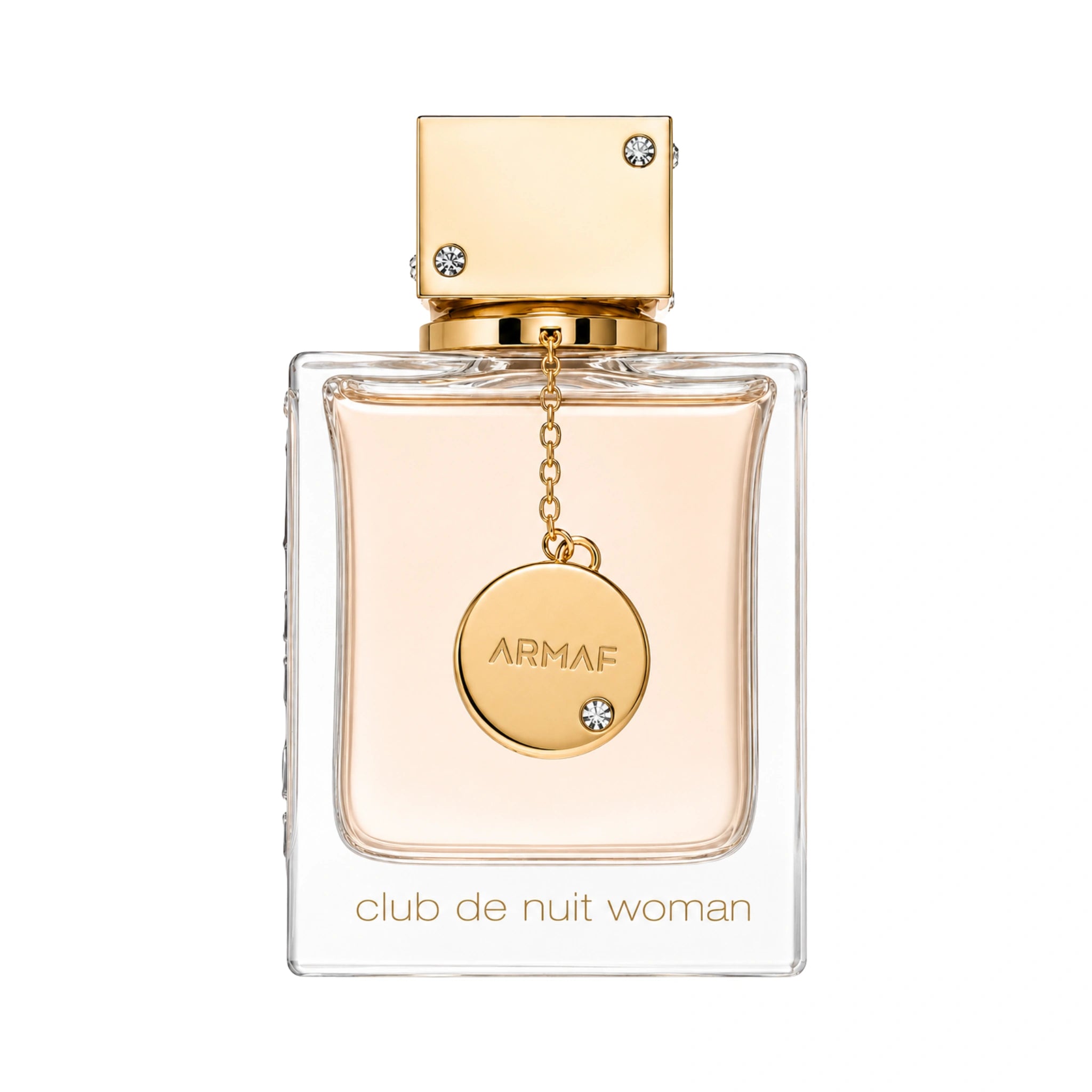 Foto frontal del Club de Nuit Woman Armaf Eau de Parfum Para Mujer con fondo blanco