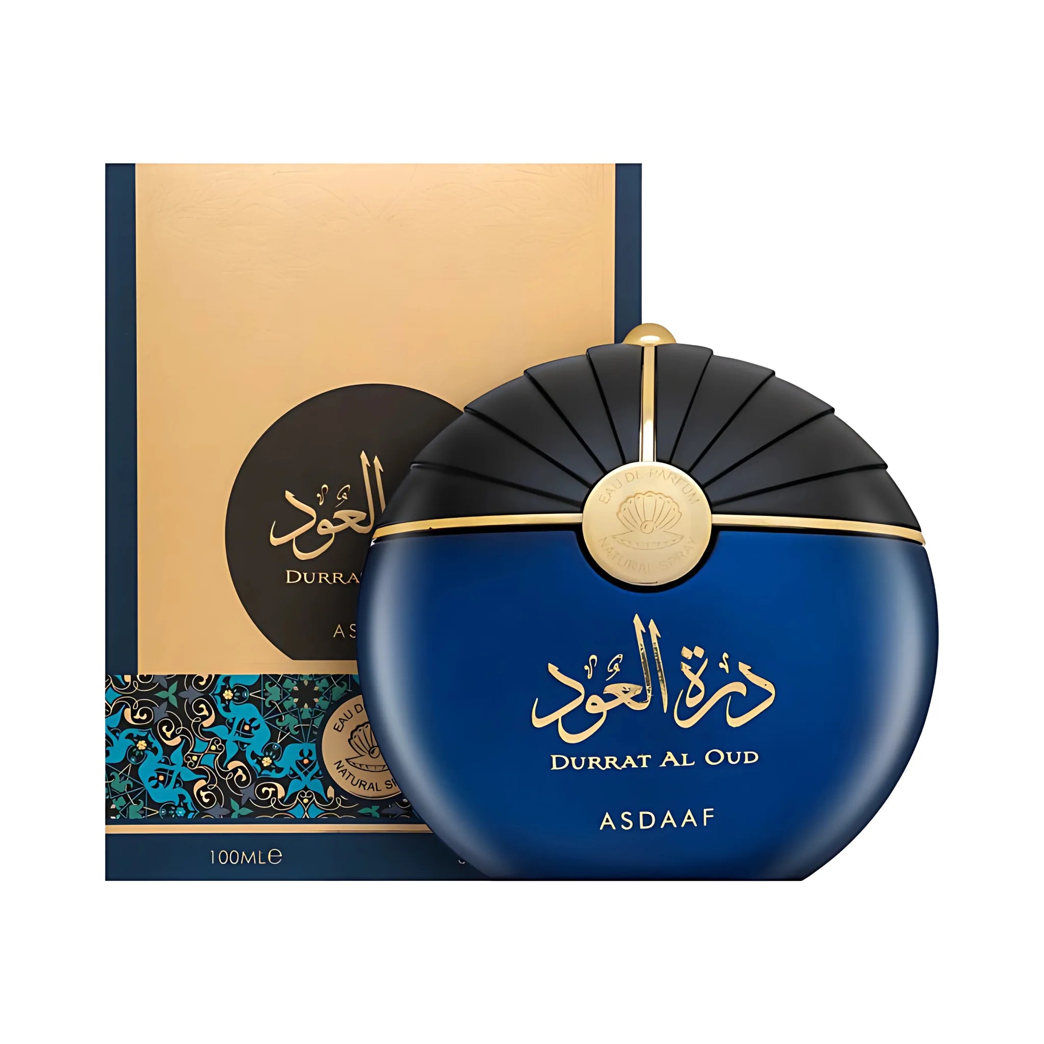 Frasco y caja de Durrat Al Oud Asdaaf Eau de Parfum Unisex