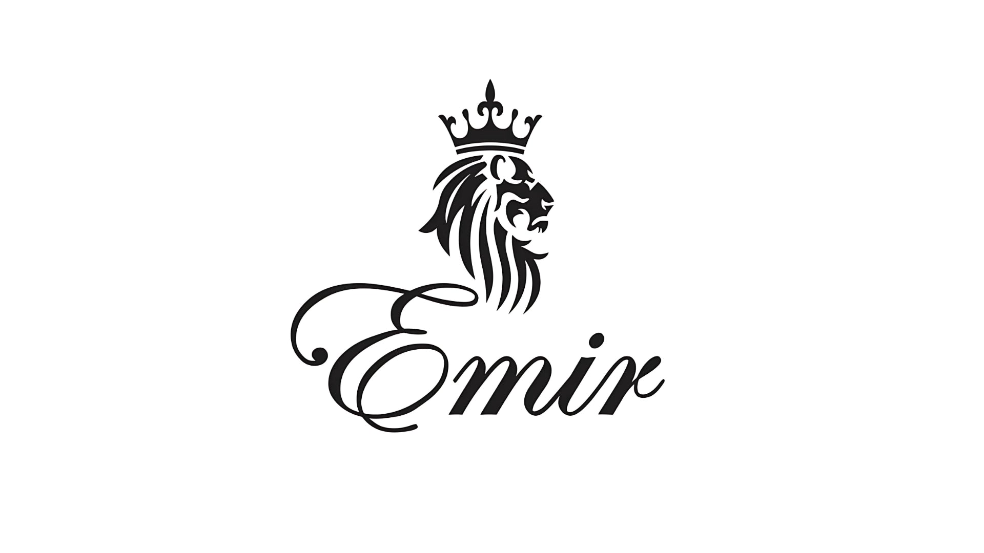 Logotipo de Emir color negro fondo blanco