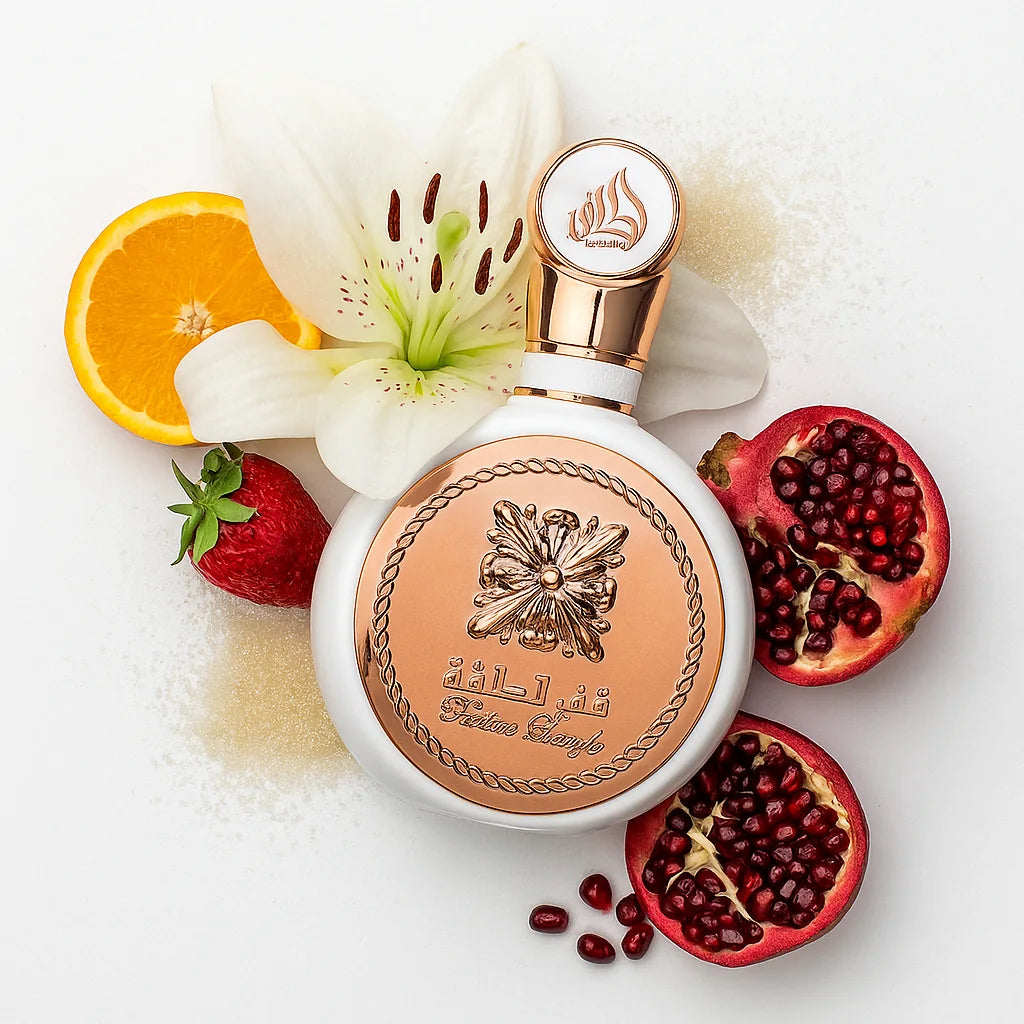 Fakhar_Rose_Lattafa_Eau_de_Parfum_Para_Mujer_Fondo-Blanco_Frutas_Azucena_Granada_Aldehídos
