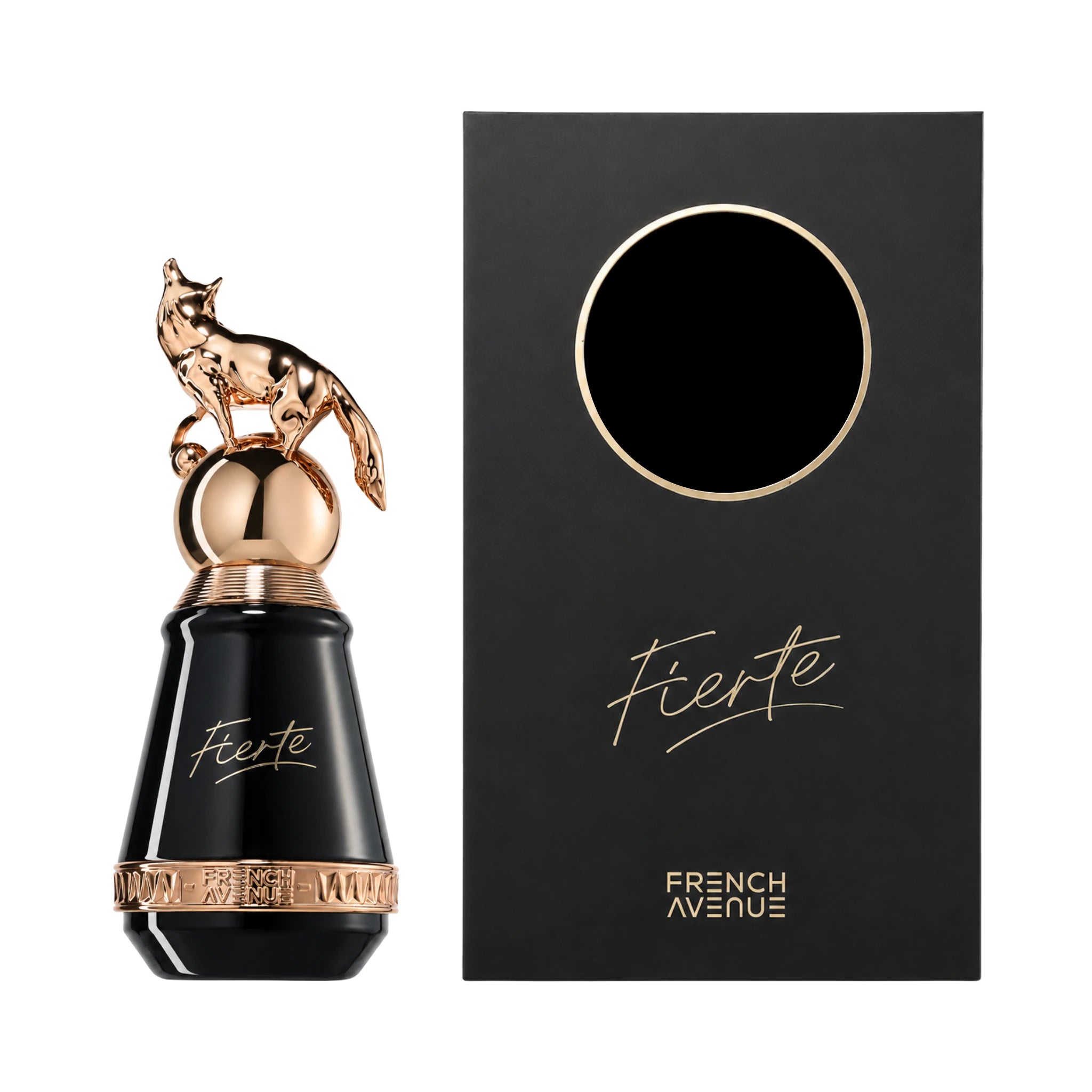 Caja y botella de Fierte French Avenue Eau de Parfum