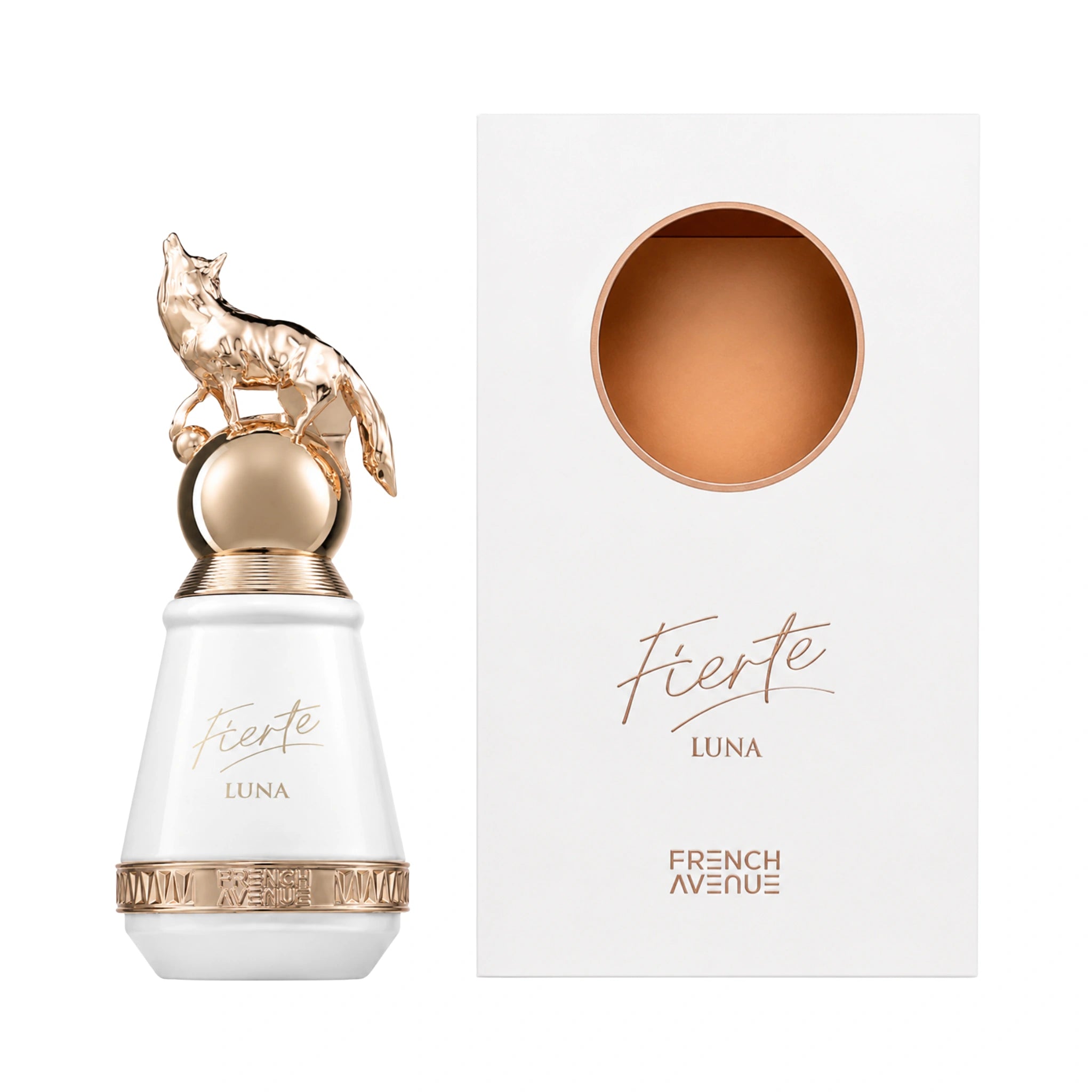 Caja y botella de Fierte Luna French Avenue Eau de Parfum