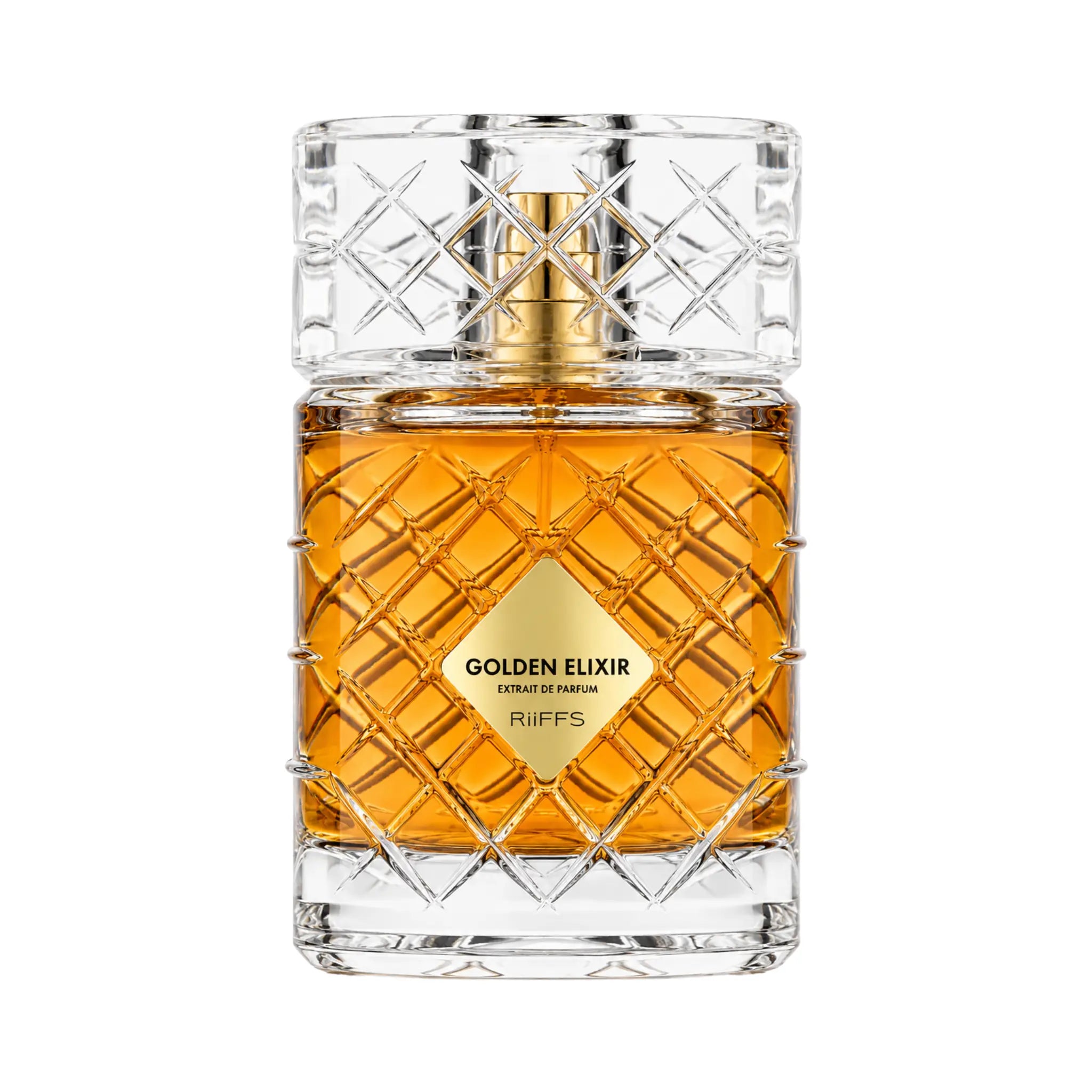 Botella de Golden Elixir Riiffs Extrait de Parfum