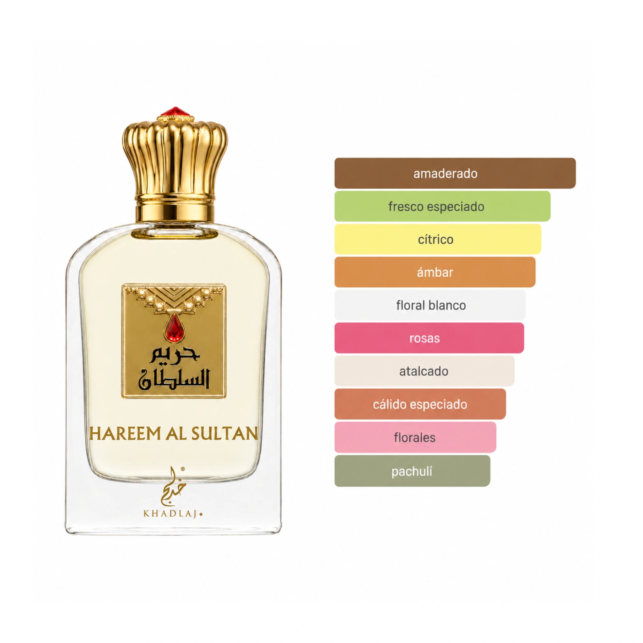 Aromas del perfume Hareem Al Sultan Khadlaj Eau de Parfum