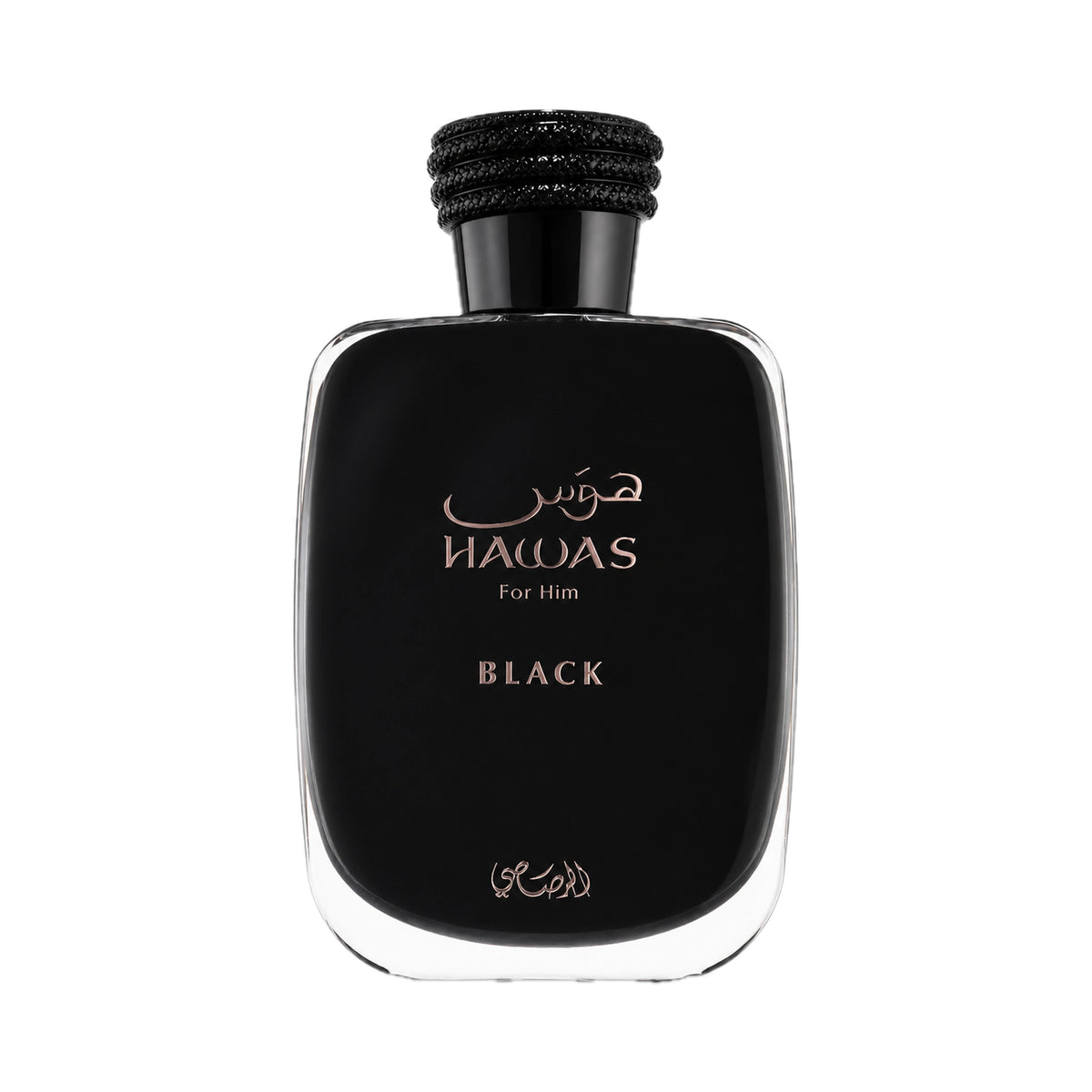 Frasco de Hawas Black Rasasi Eau de Parfum Para Hombre