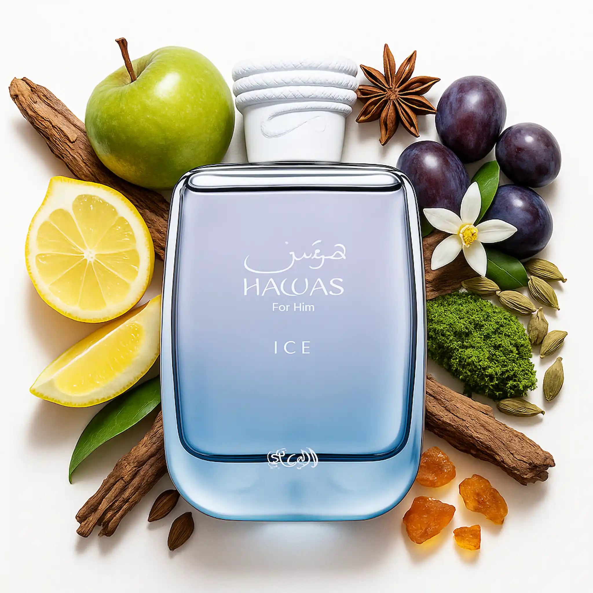 Ingredientes del perfume Hawas Ice Rasasi Eau de Parfum Para Hombre